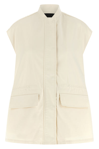cotton gabardine vest