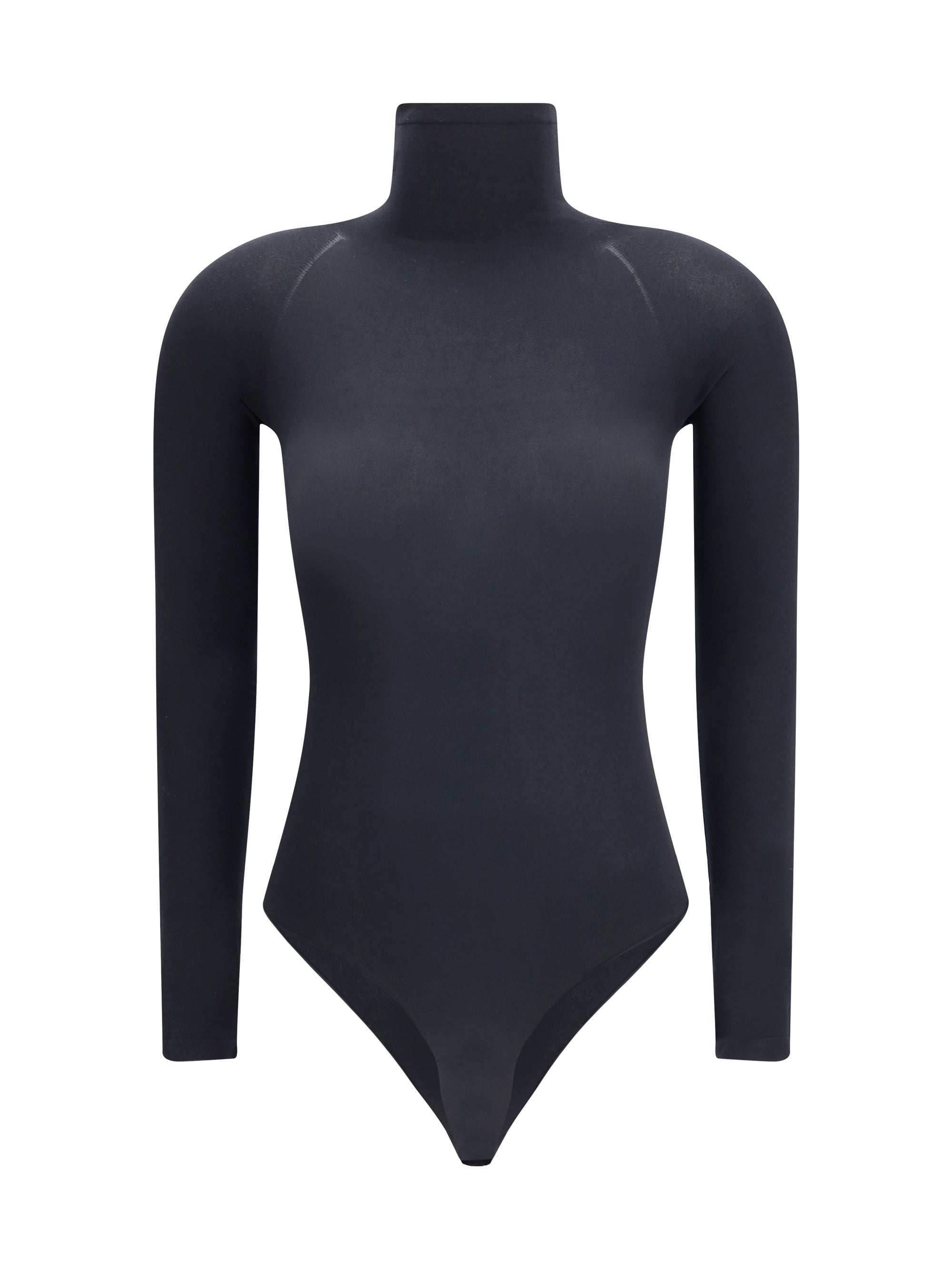 ALAIA 36 knitted second-skin effect bodysuit with high neck