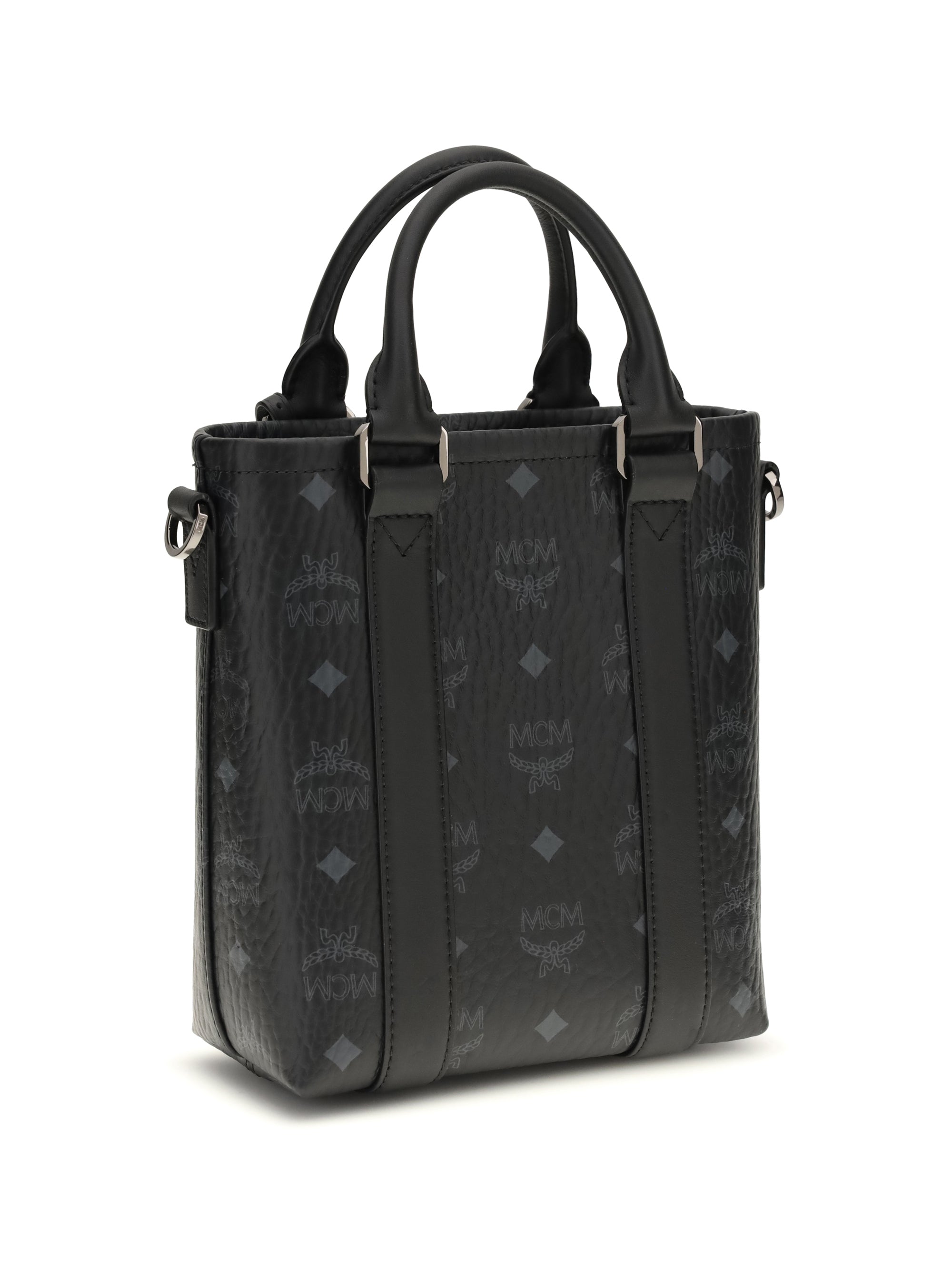 MCM OS aren mini printed canvas tote bag
