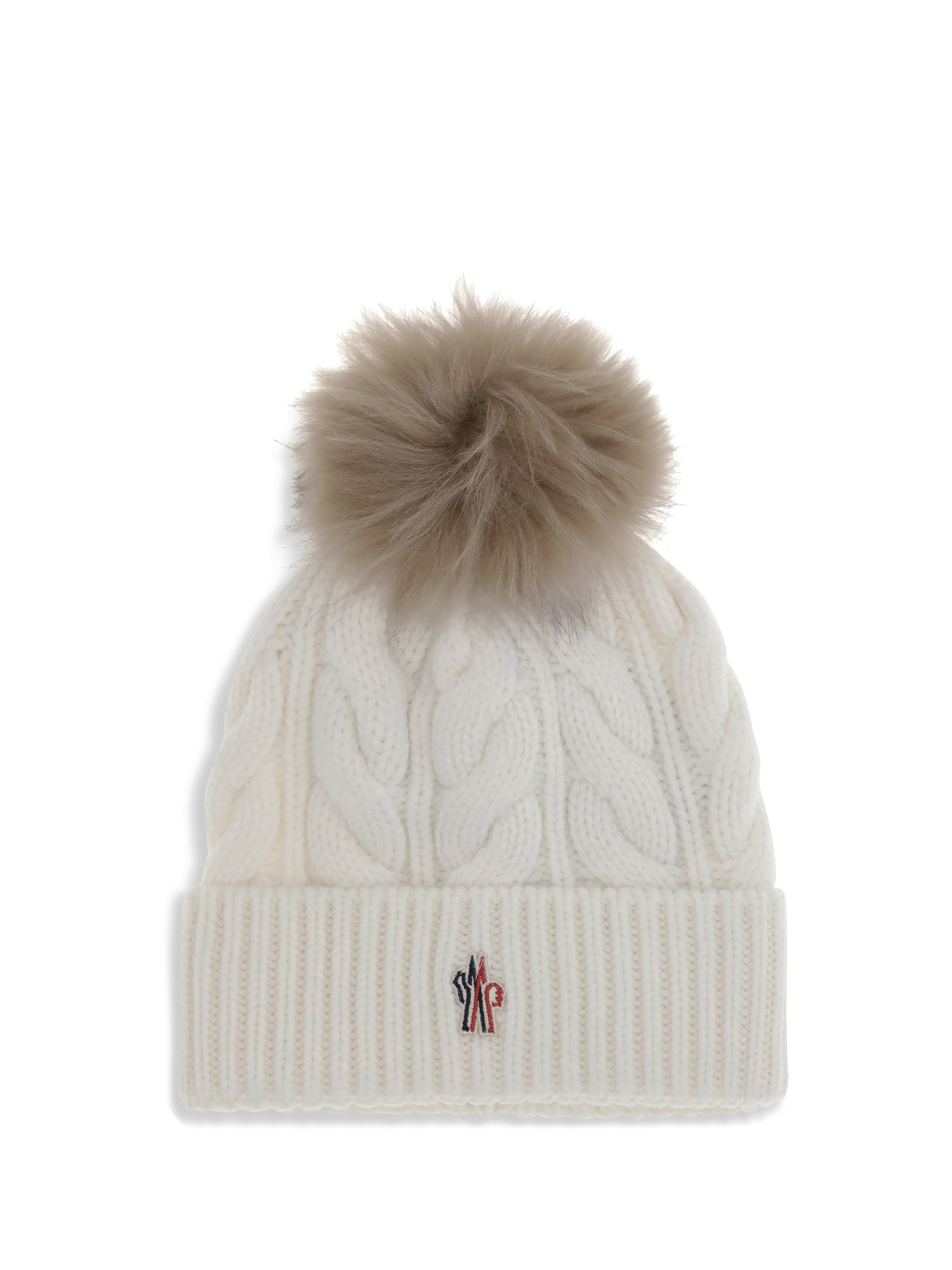 MONCLER GRENOBLE OS beanie hat with pon pon