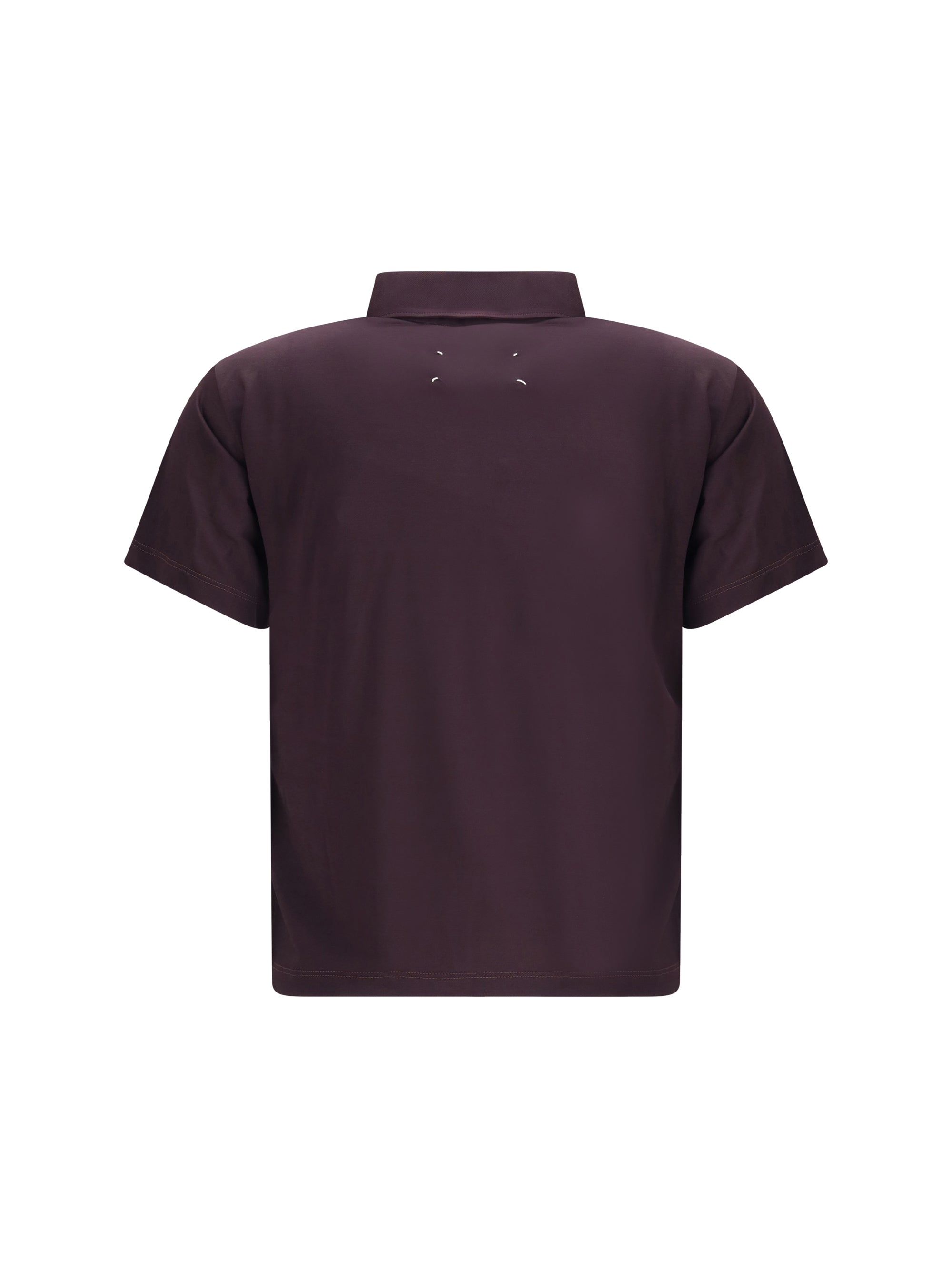 MARGIELA L semi-sheer polo shirt