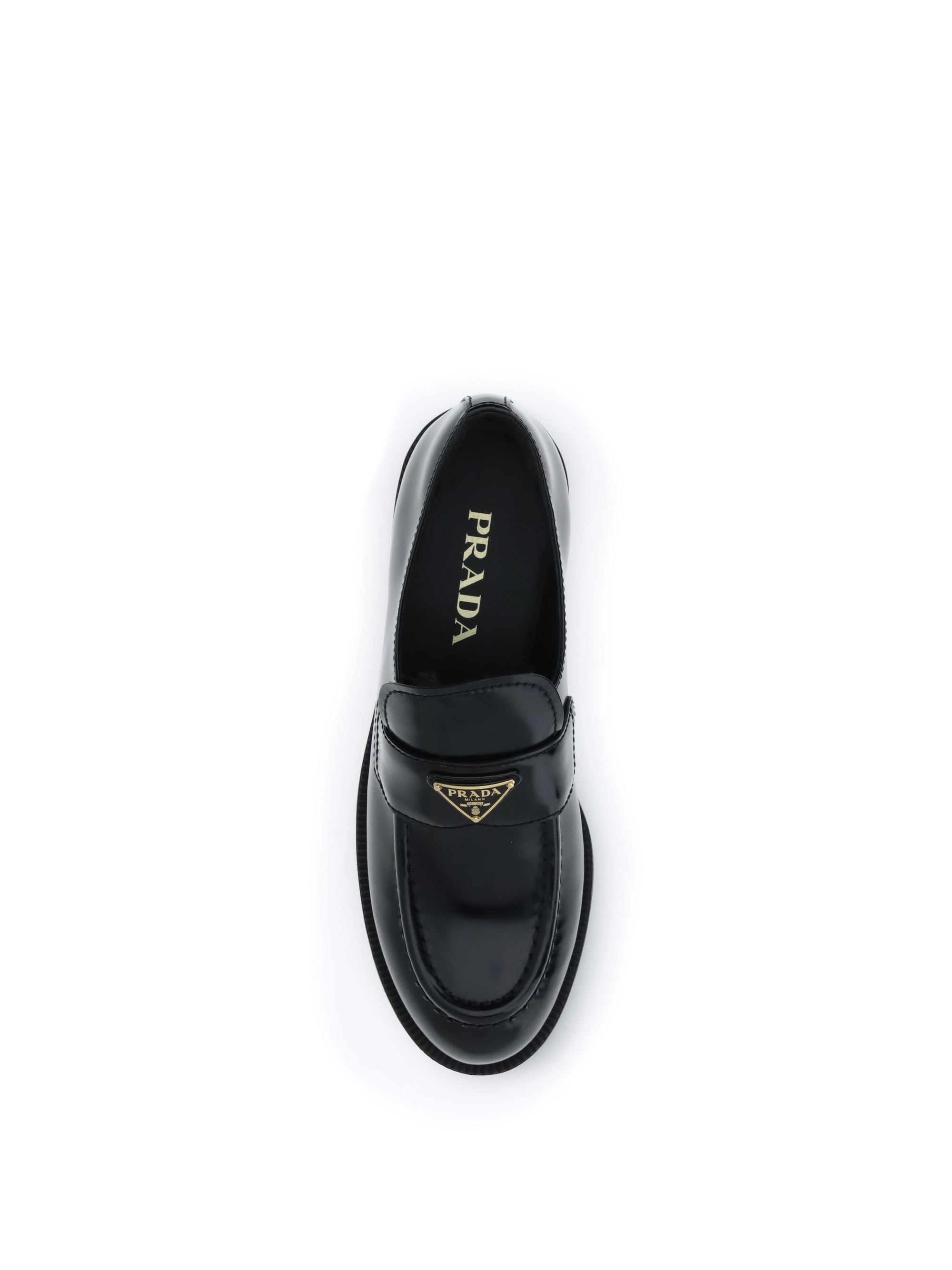 PRADA 37.5 leather loafers