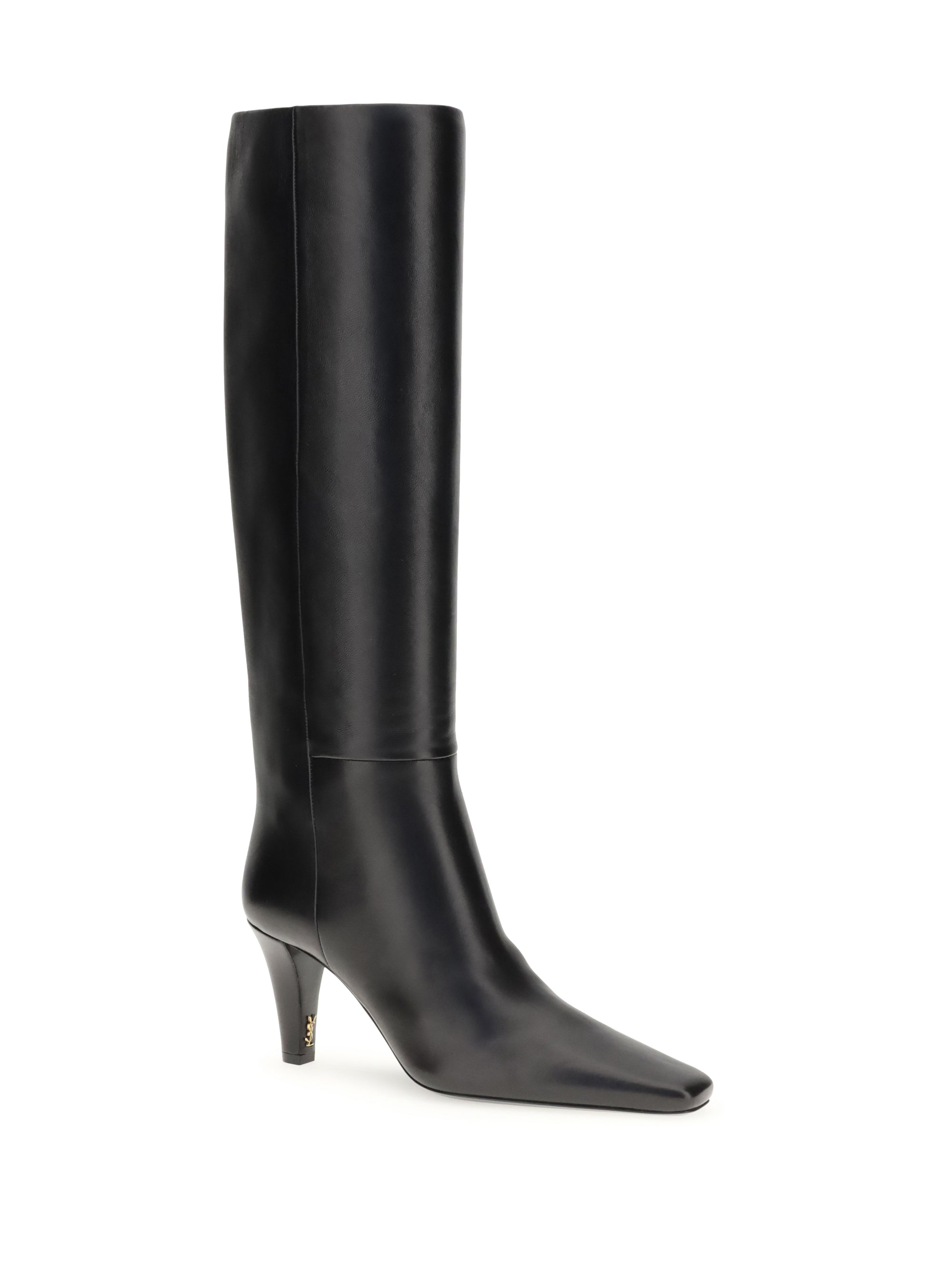 SAINT LAURENT 37 high leather boots