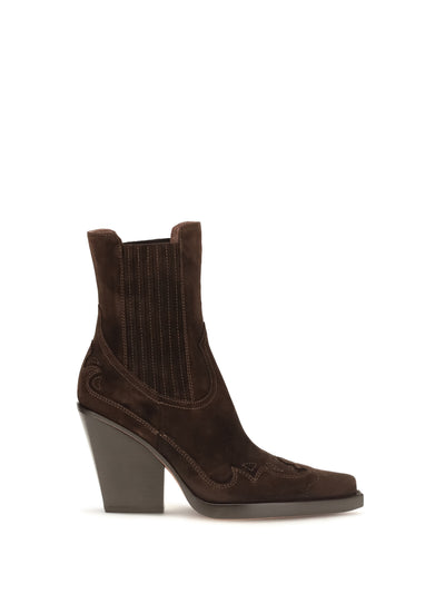 dallas embroidered ankle boots