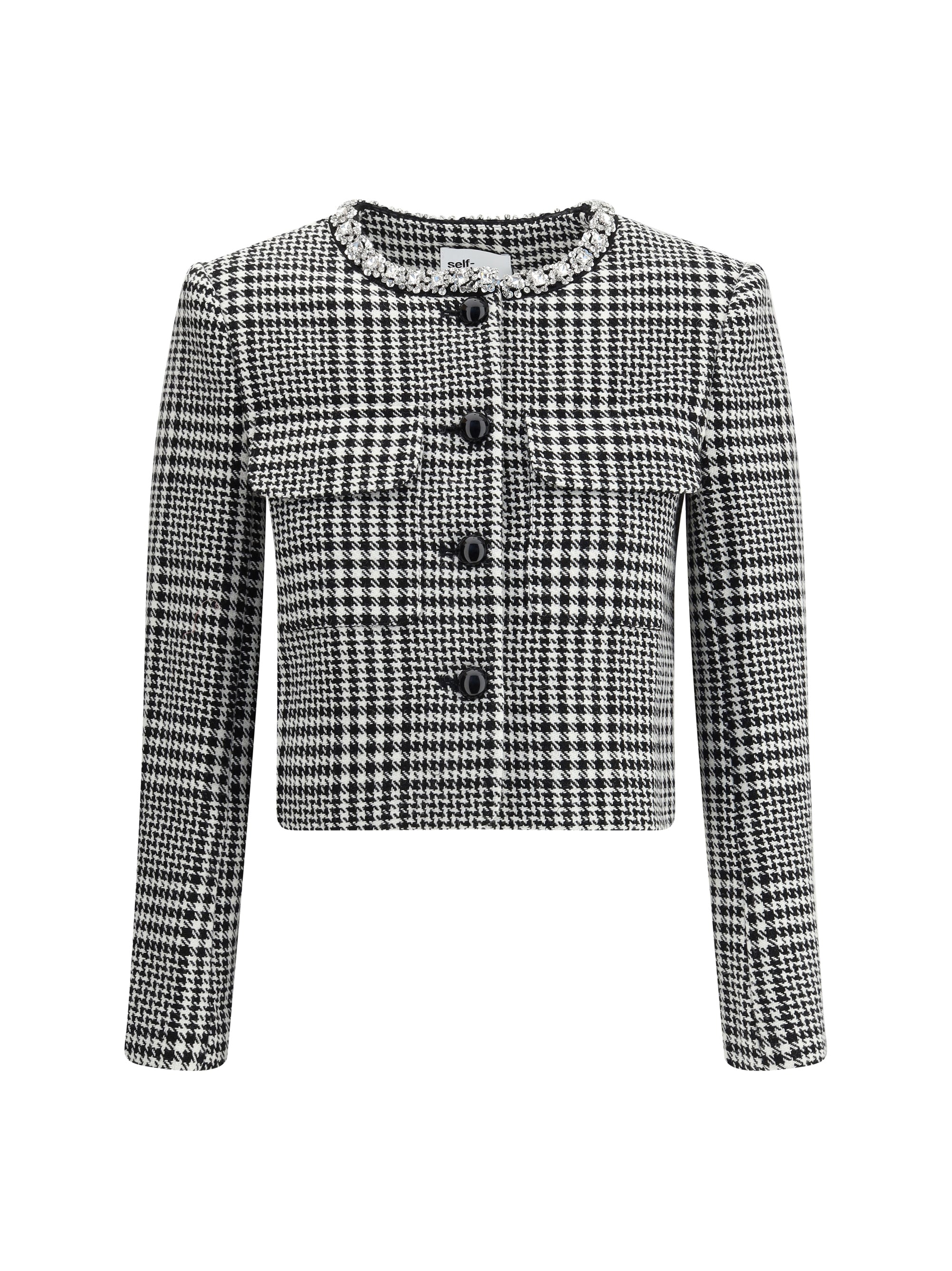 SELF-PORTRAIT 8 check blazer