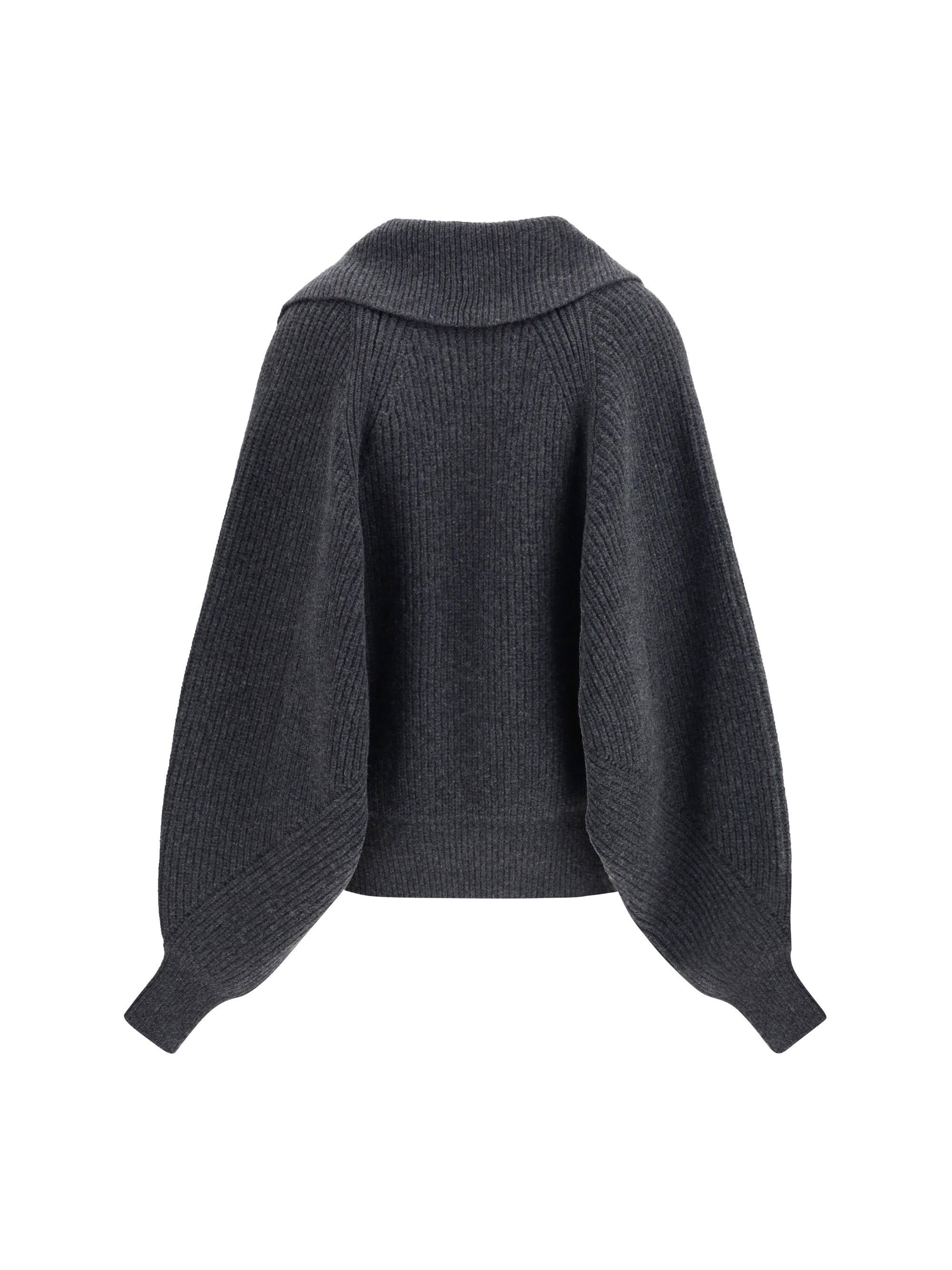 BALMAIN M oversized wrap-effect sweater