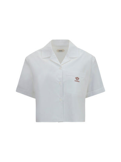 cropped cotton poplin shirt
