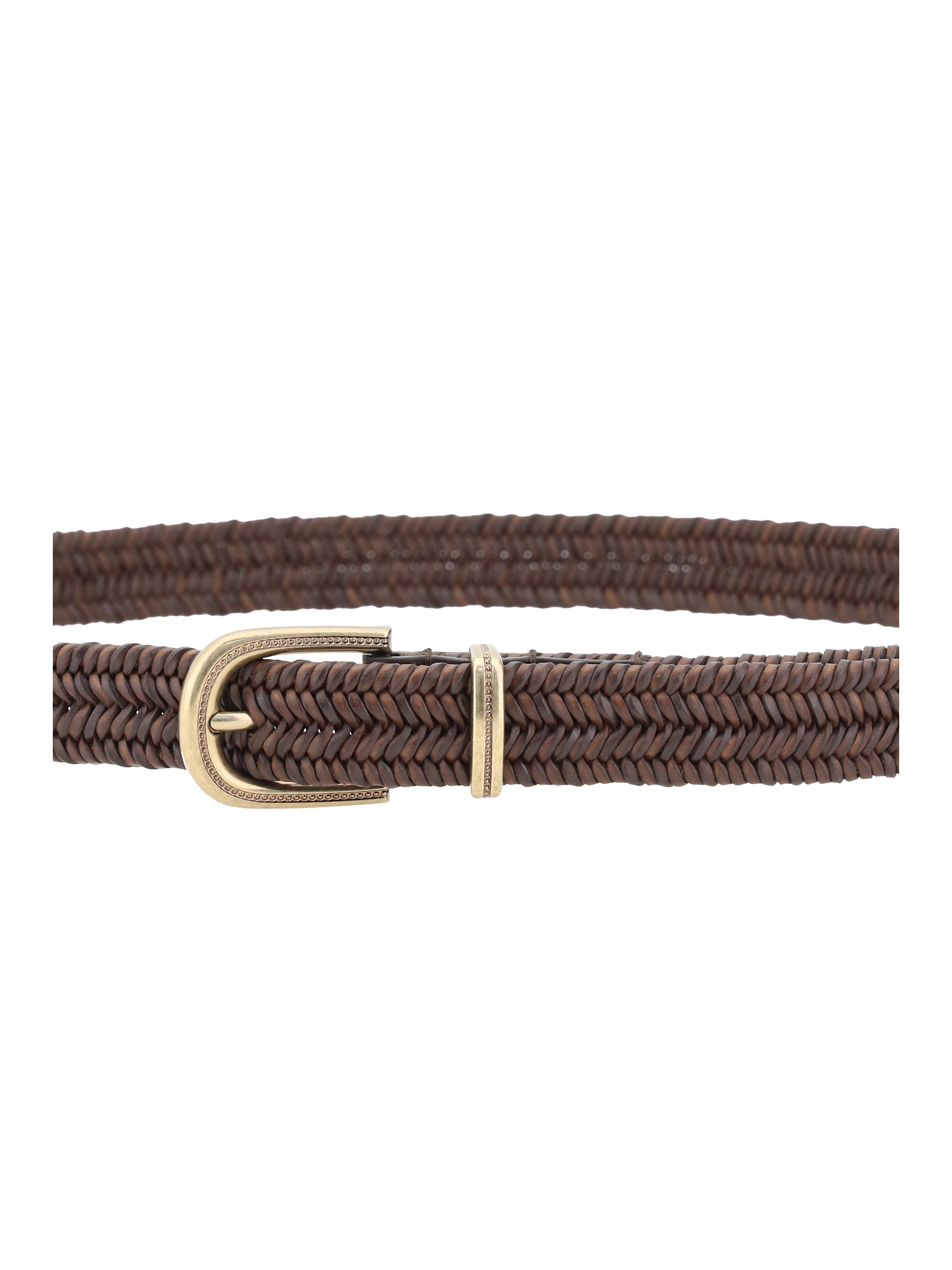 BRUNELLO CUCINELLI L braided stretch leather belt