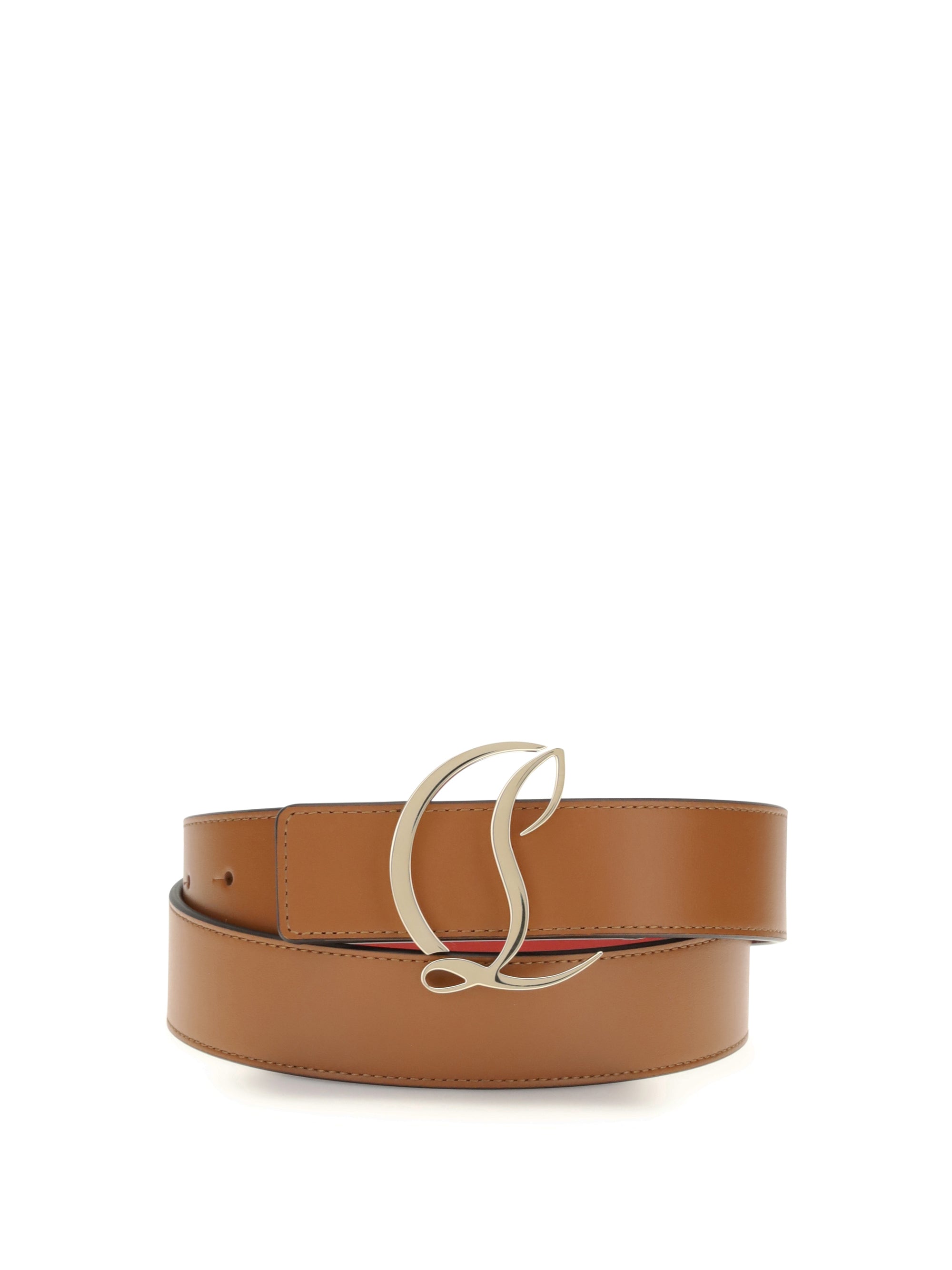 CHRISTIAN LOUBOUTIN 75 logo belt