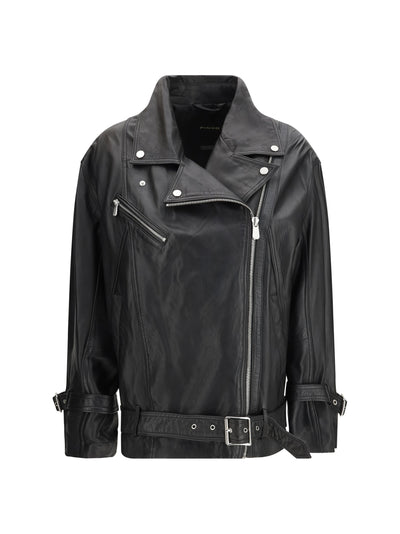 leather biker jacket