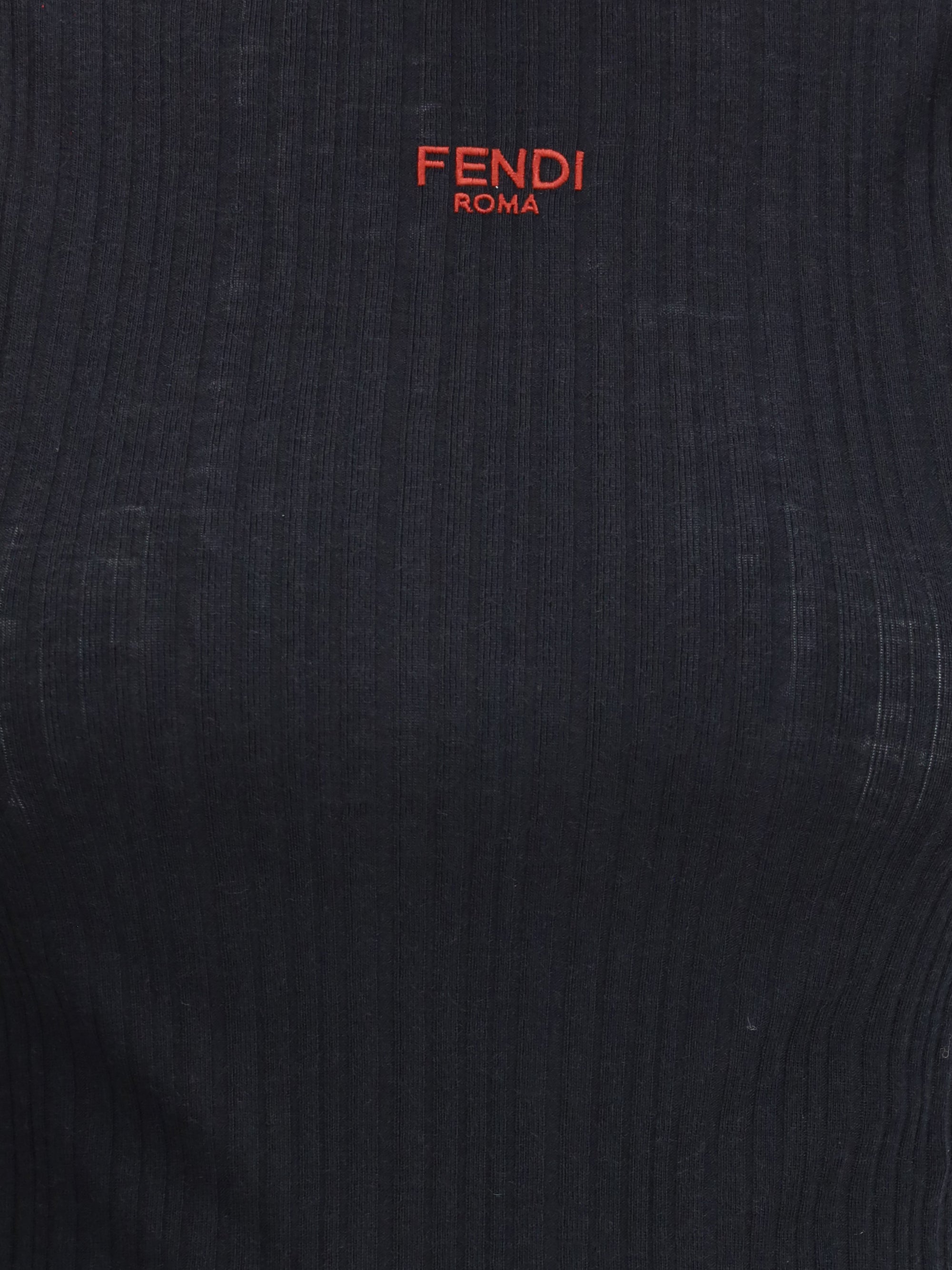 FENDI 40 sleeveless virgin wool top
