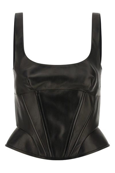 leather top