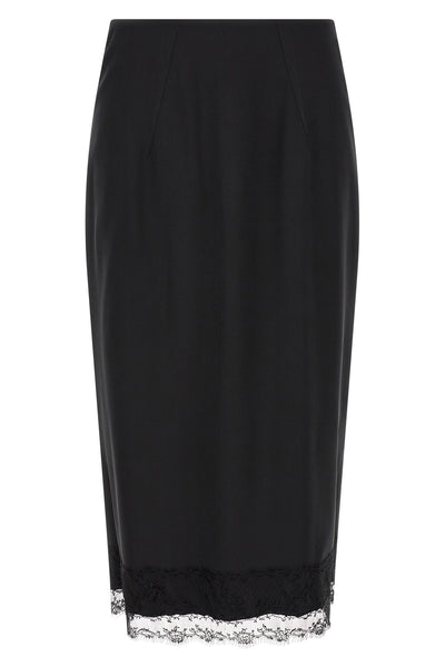 the ermanno scervino longuette skirt redefines the codes of tailoring through an