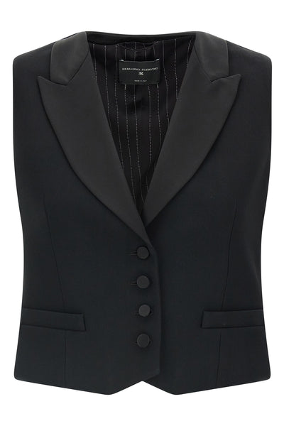 the tuxedo-inspired vest by ermanno scervino redefines the codes of feminine tai
