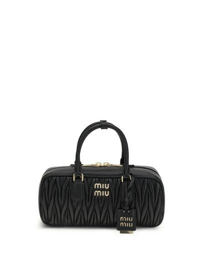 matelassé leather arcadie handbag