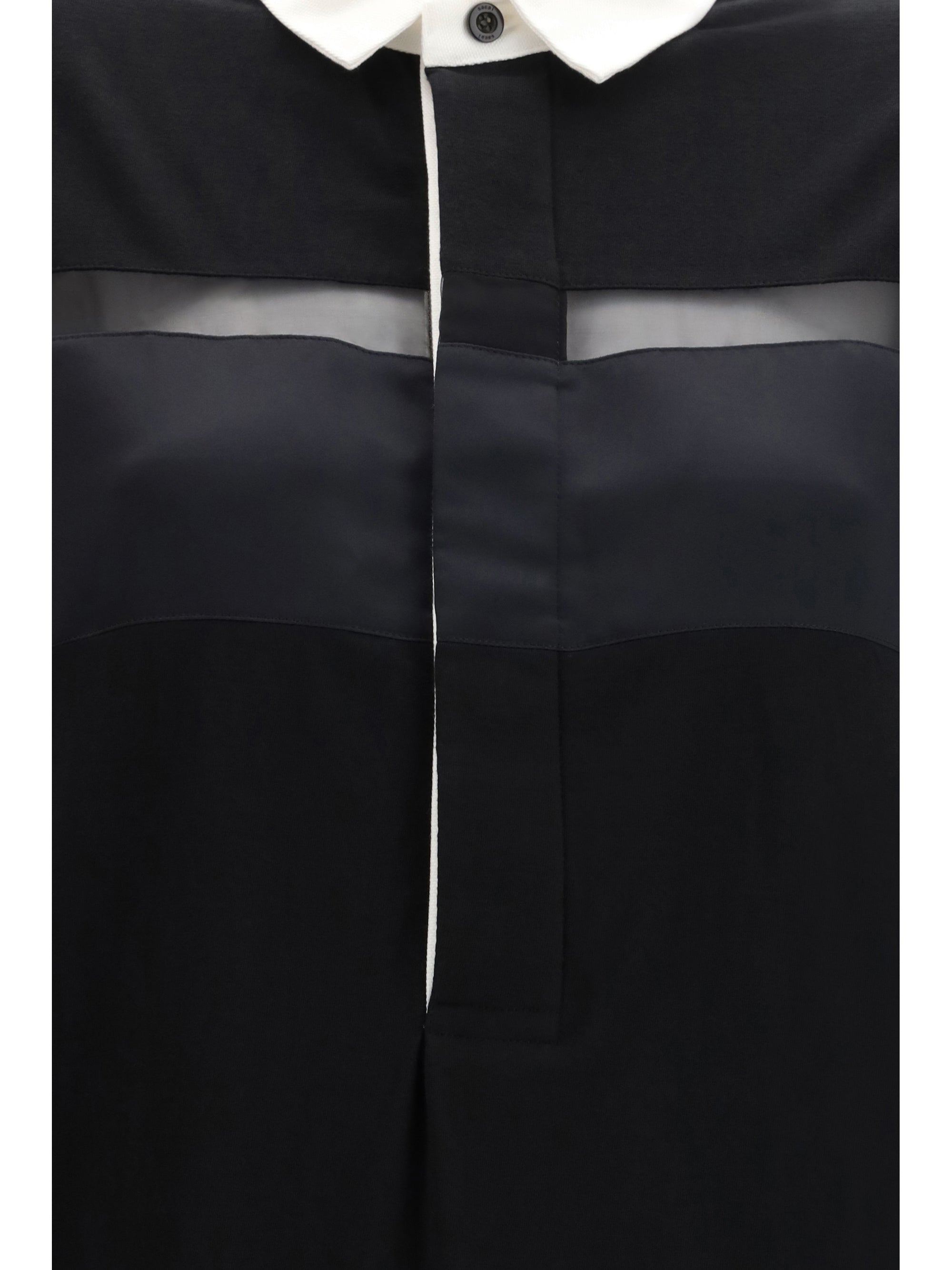 SACAI 2 cotton jersey midi dress