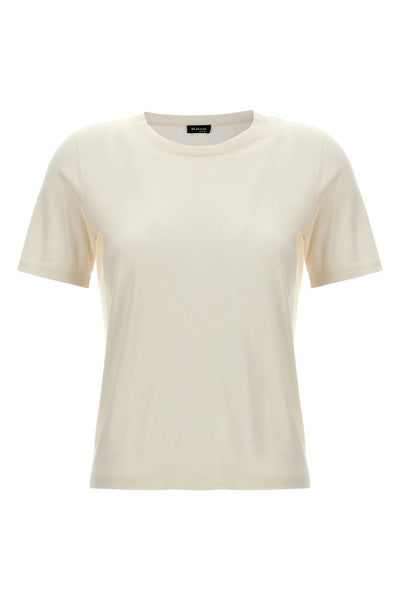 cashmere and silk crew neck t-shirt