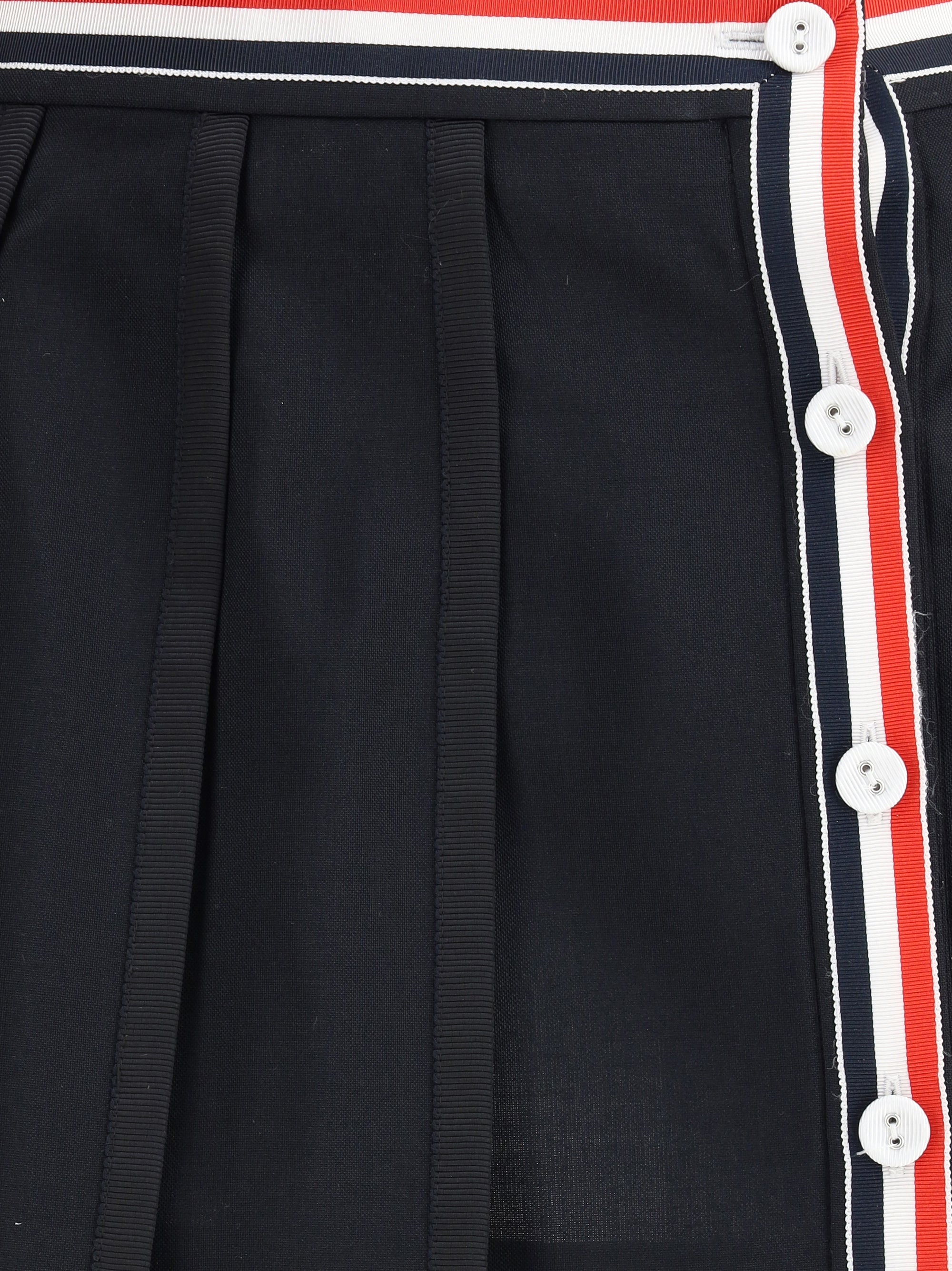 THOM BROWNE 40 wool mini skirt