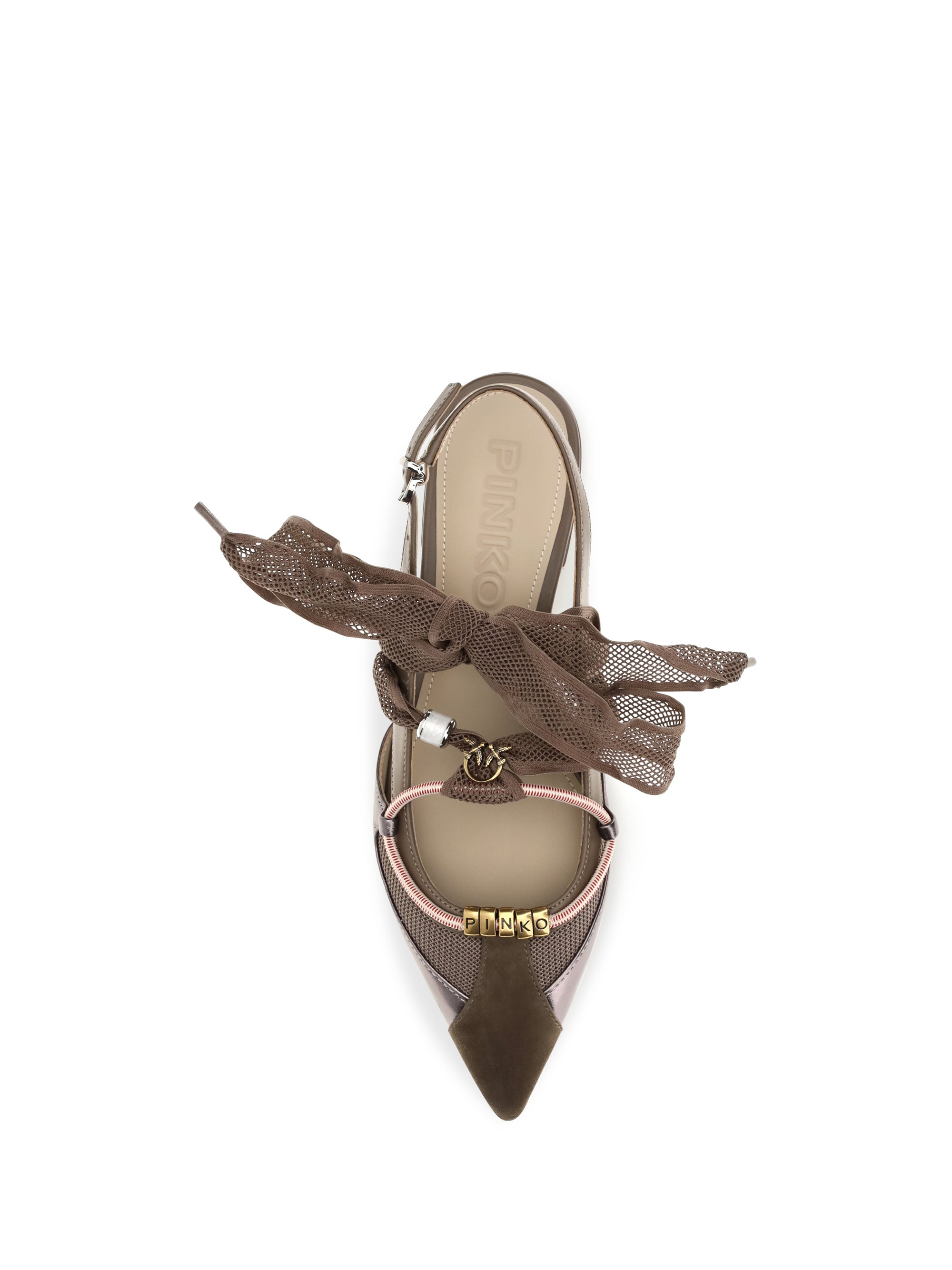 PINKO 36 gianira leather ballerinas