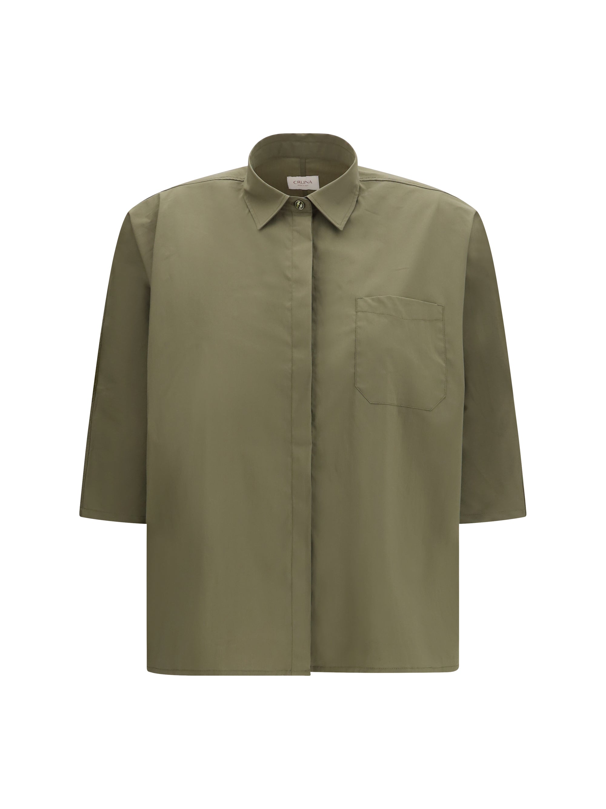 CRUNA 38 3/4 sleeve crop shirt