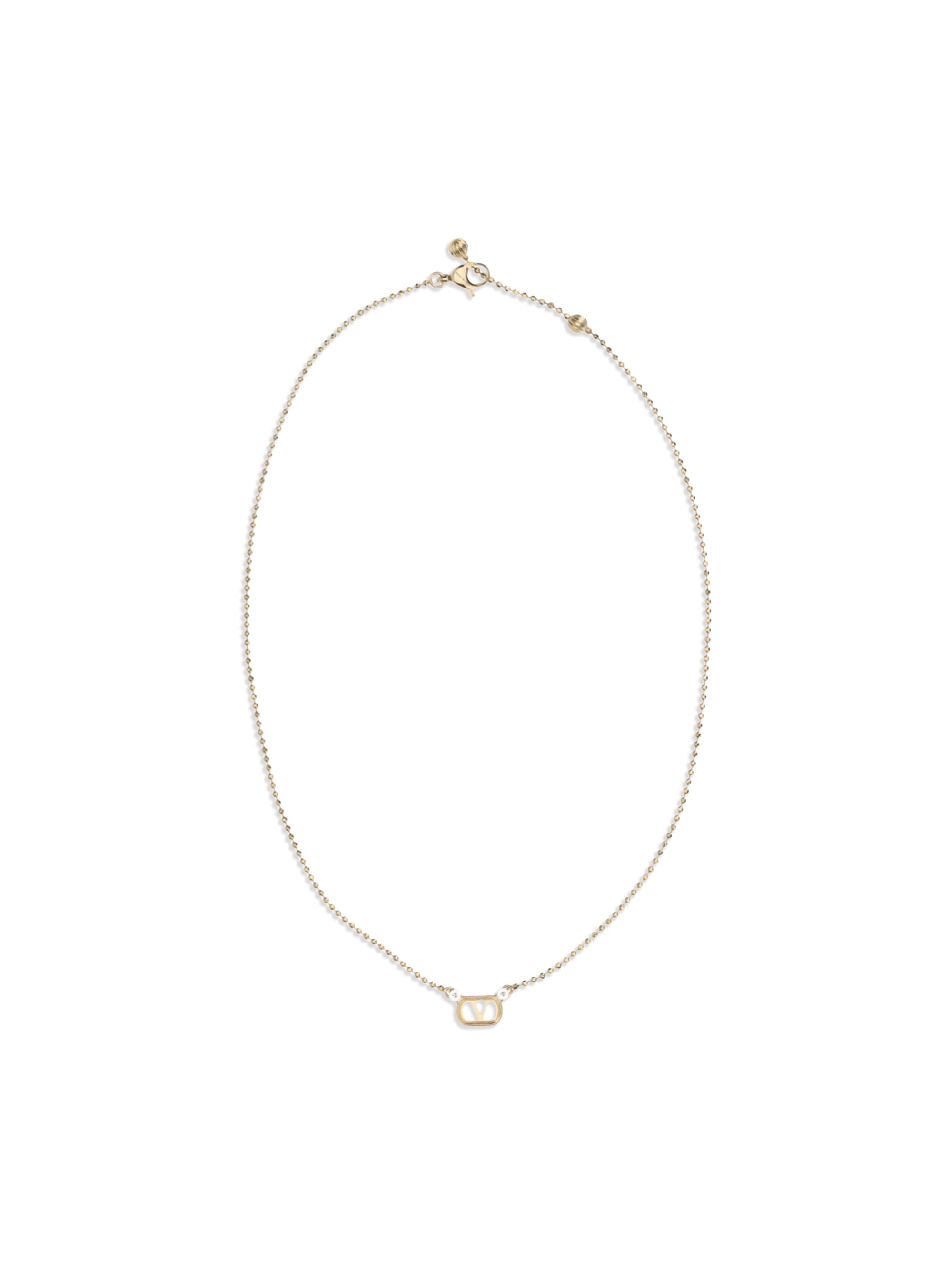 VALENTINO GARAVANI OS ovalette necklace with swarovski crystals