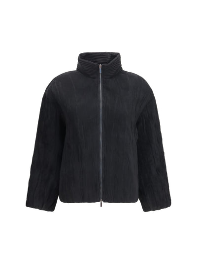 jacket short padded jacket with striped fabric