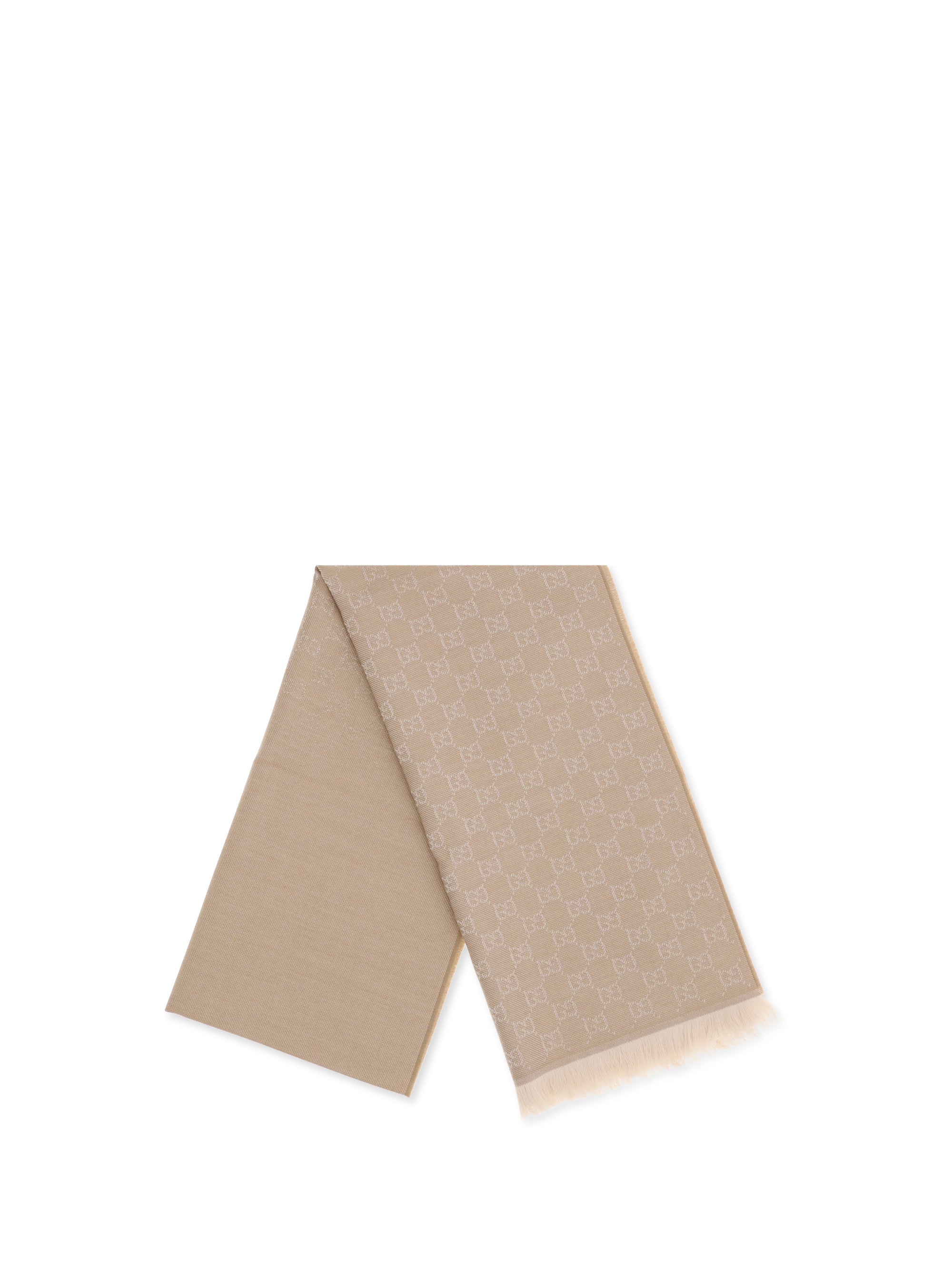 GUCCI OS gg supreme embroidered wool scarf