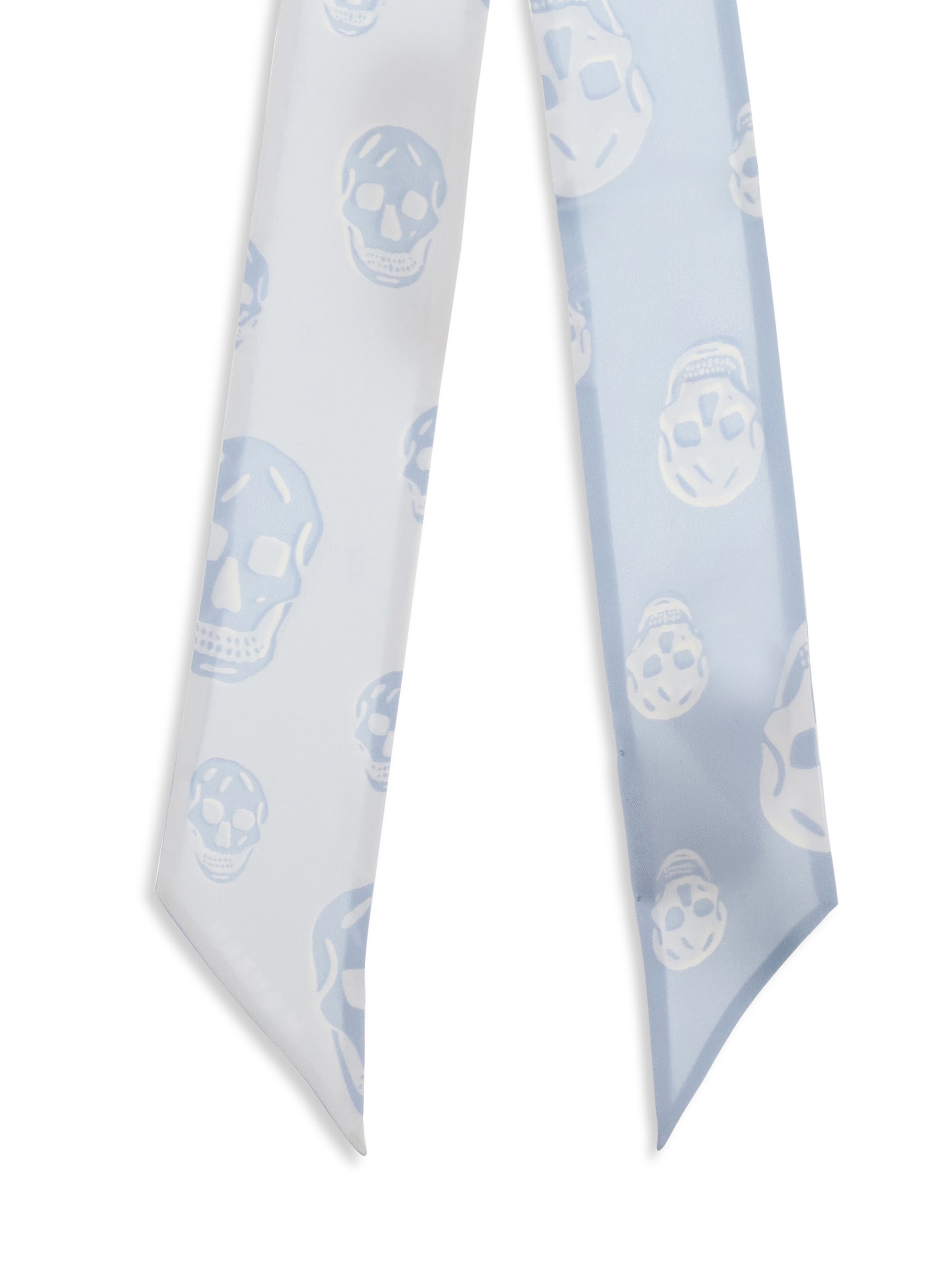 ALEXANDER MCQUEEN OS skull ribbon scarf
