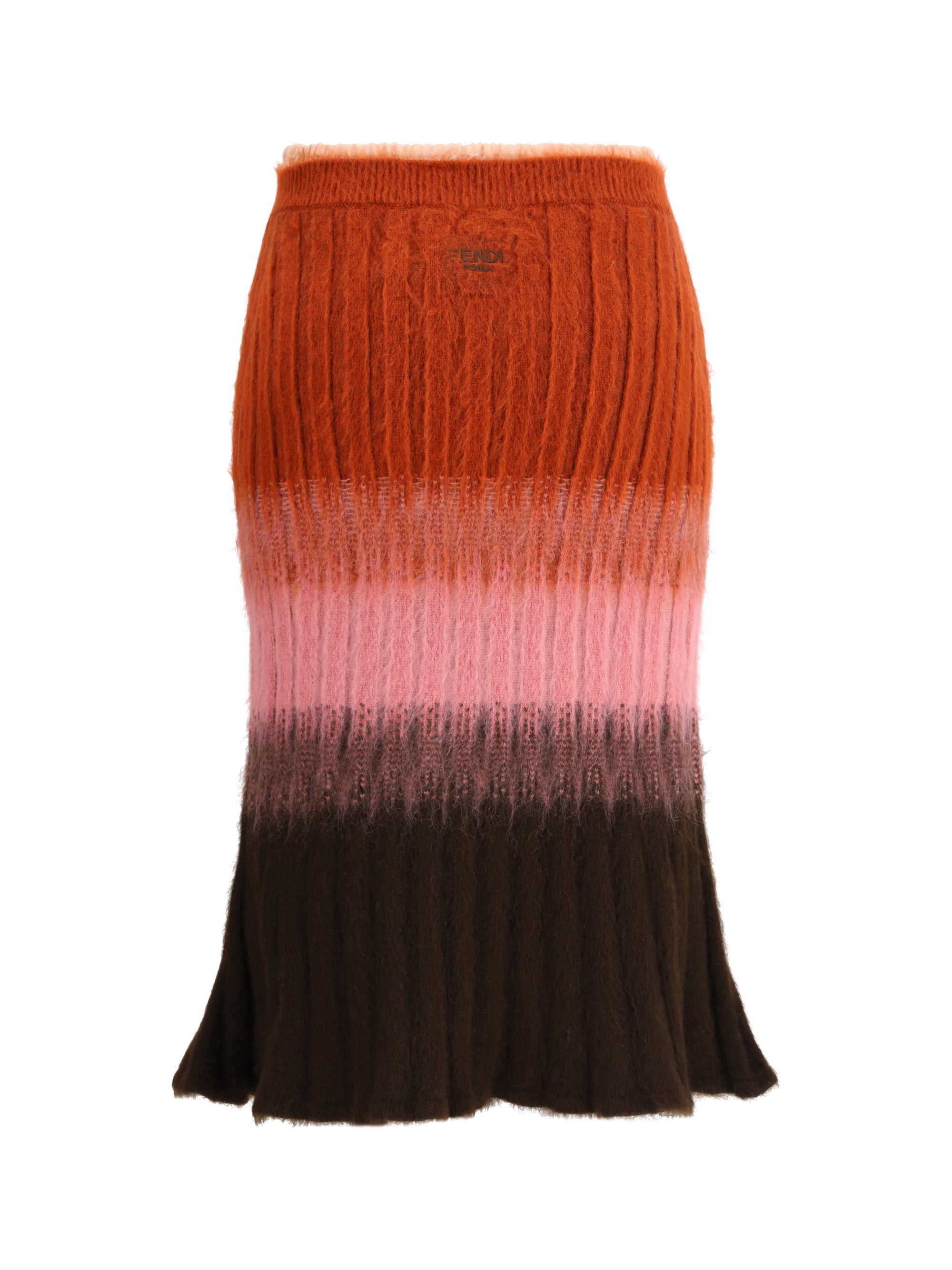 FENDI 40 mohair and wool midi skirt
