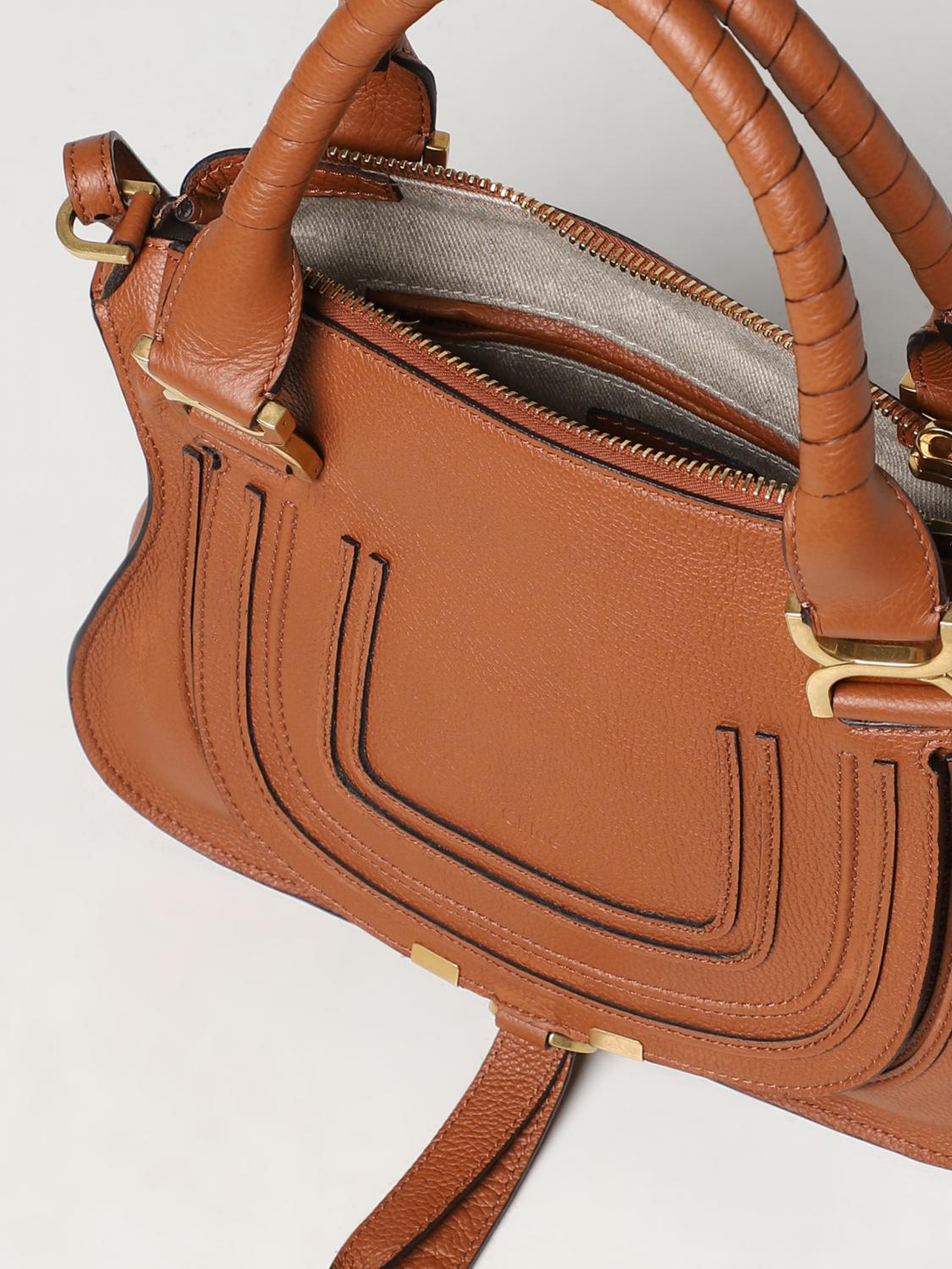 CHLOÉ OS marcie chloé bag in grained leather