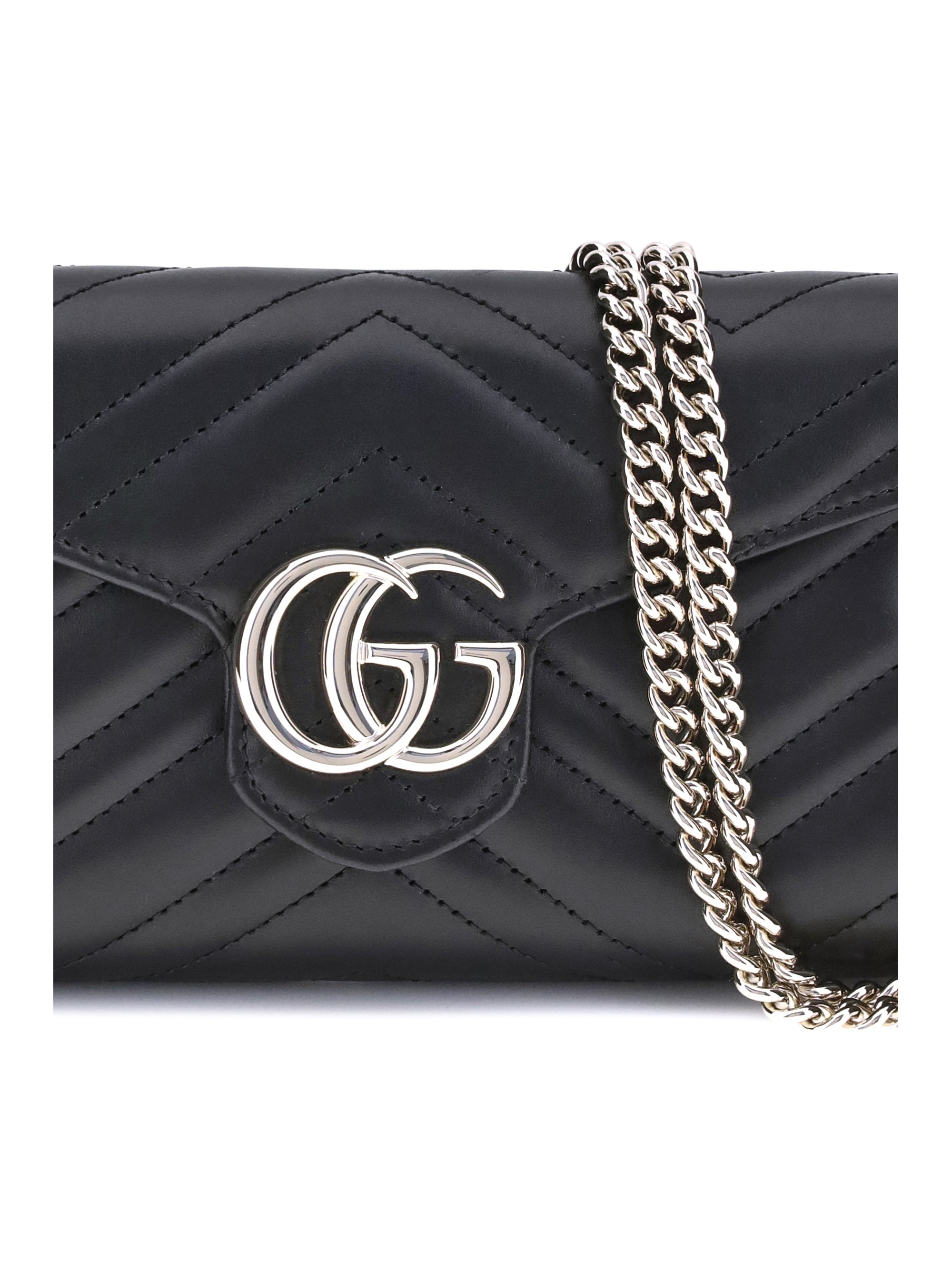 GUCCI OS gg marmont wallet with chain