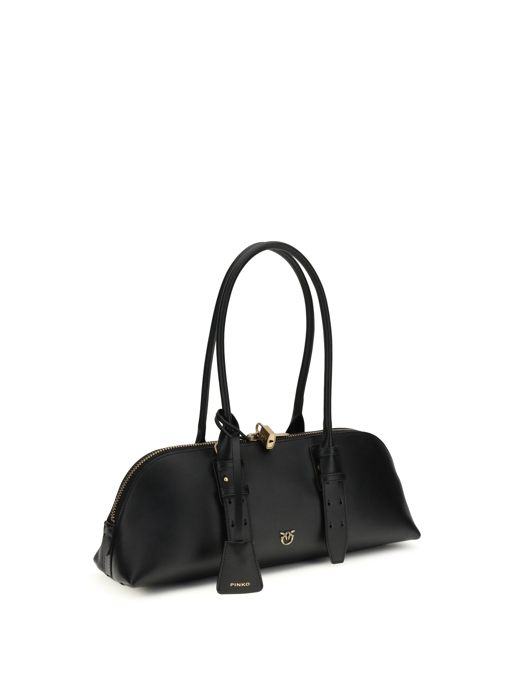 PINKO OS large bowling baguette shoulder bag