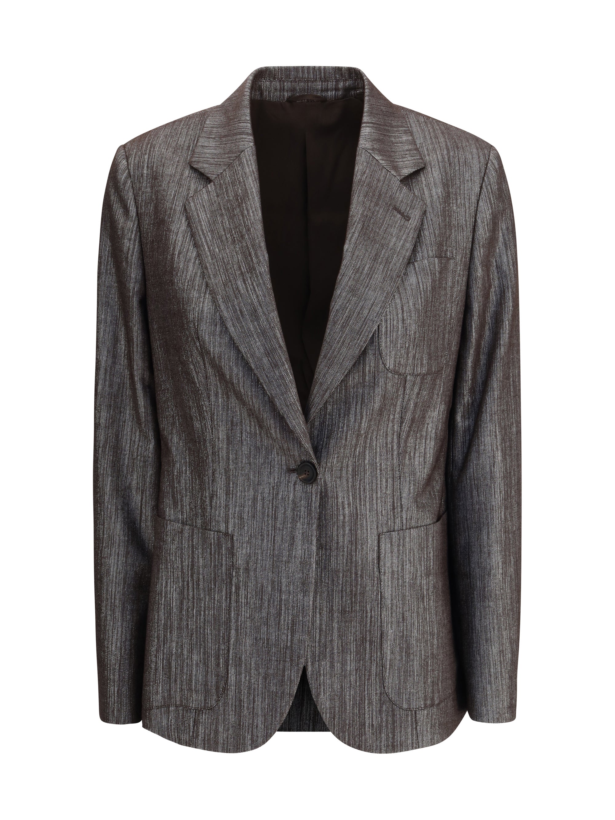 BRUNELLO CUCINELLI 40 lurex fabric blazer