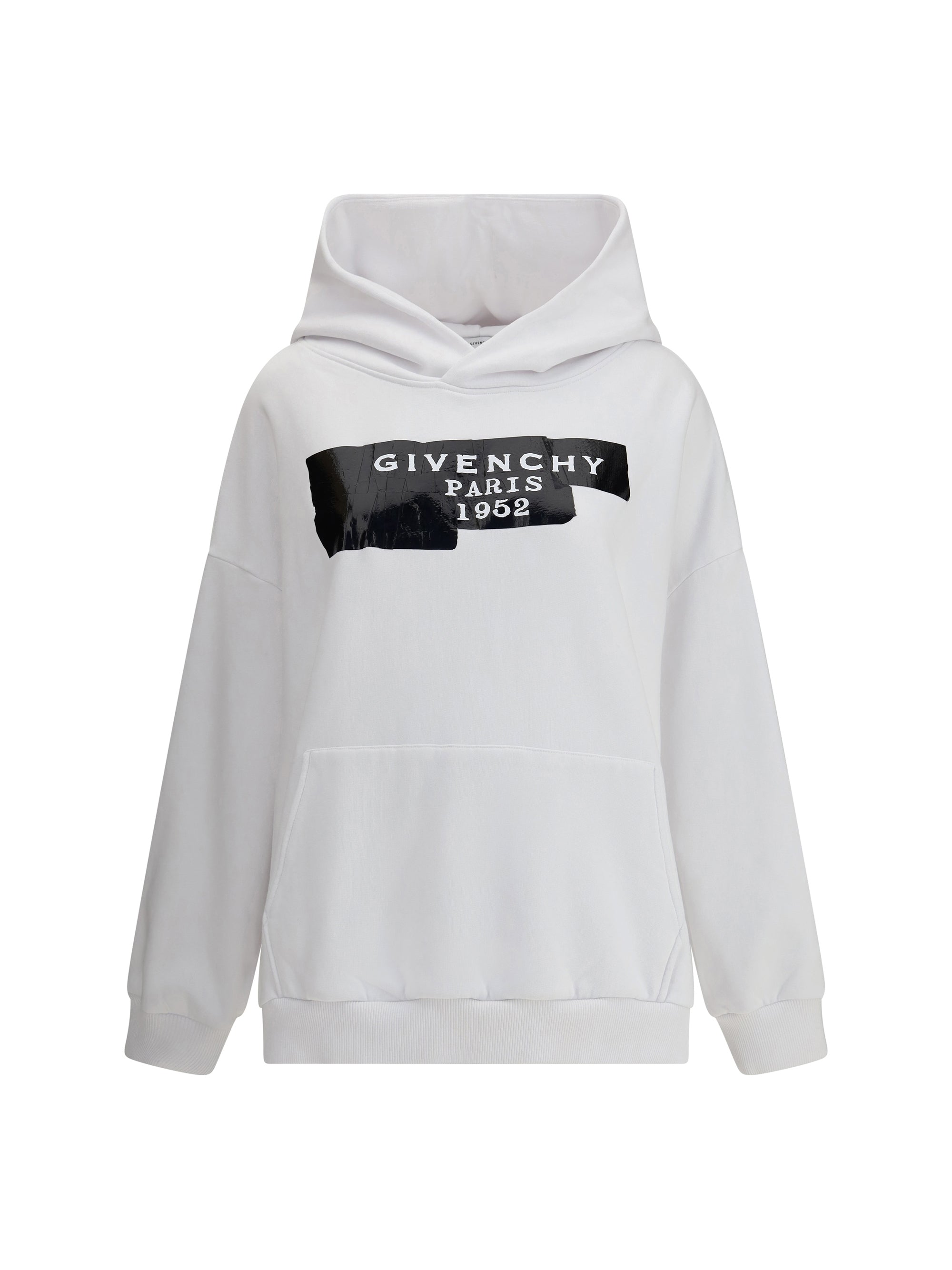 GIVENCHY S gauzy fabric hoodie with givenchy tape