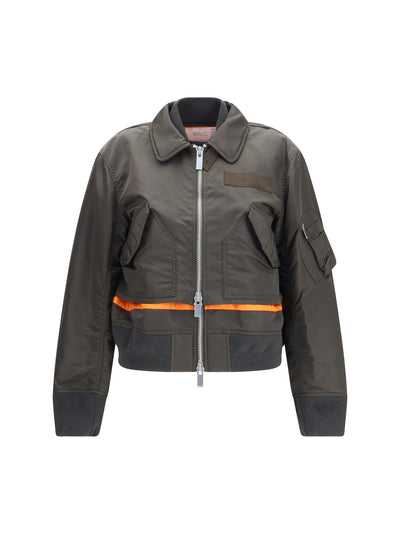 double-zip nylon jacket
