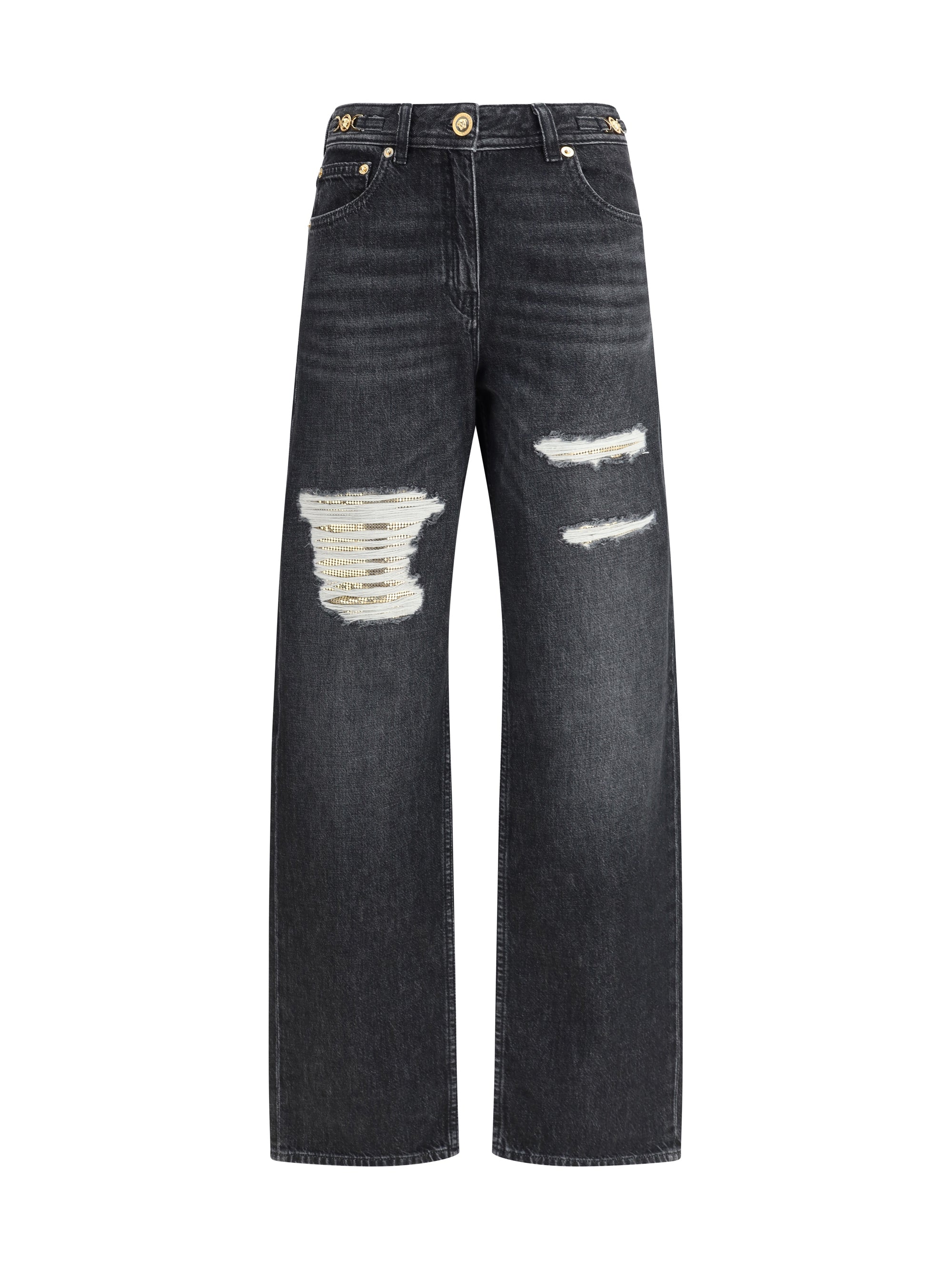 VERSACE 25 cut-out detail jeans