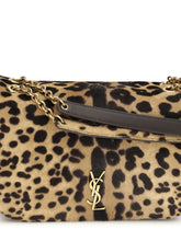 SAINT LAURENT OS jamie mini leopard print shoulder bag