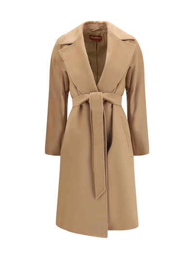 wool coat with peak lapels