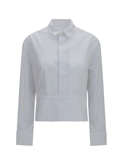 cotton poplin shirt with belt