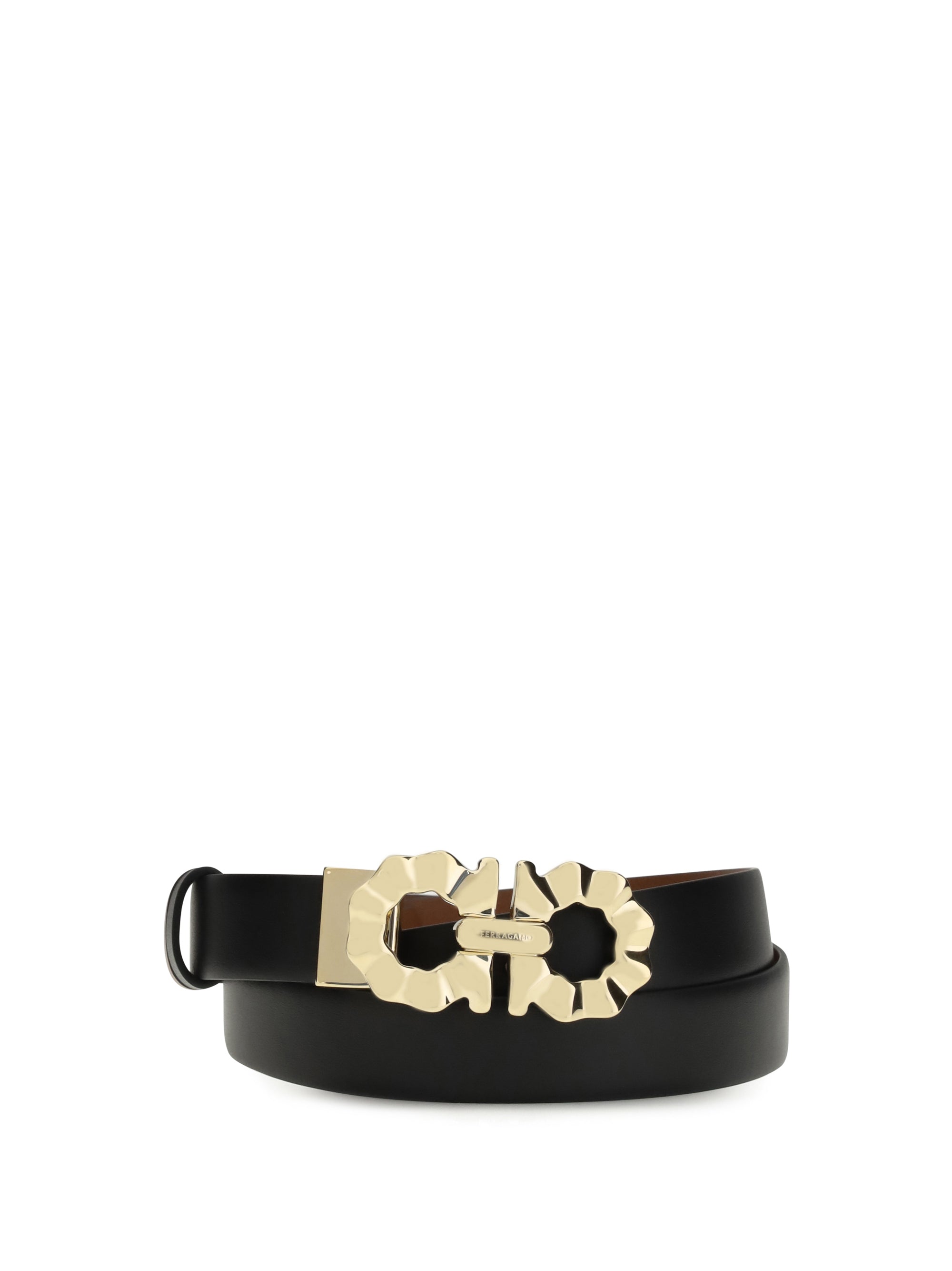 FERRAGAMO 75 gancini reversible belt
