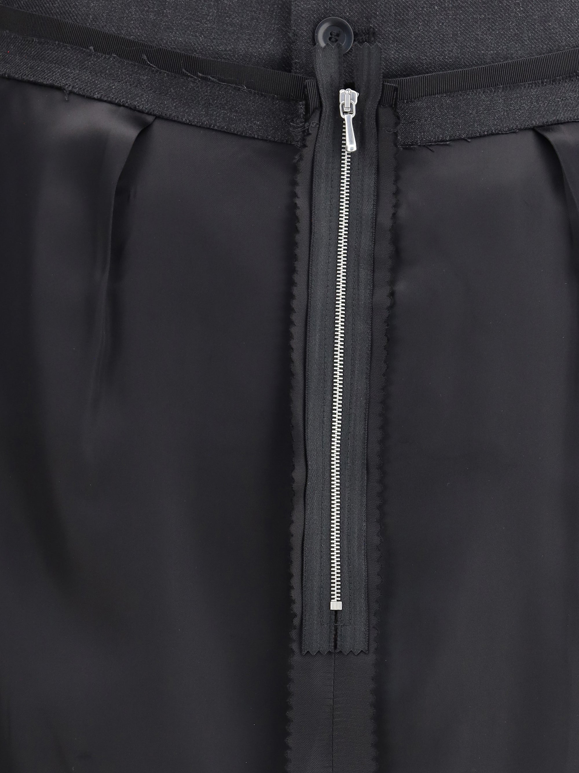 MARGIELA 40 wool midi skirt