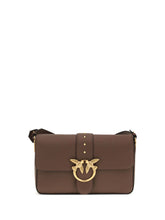 PINKO OS love leather shoulder bag