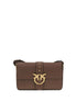 PINKO OS love leather shoulder bag