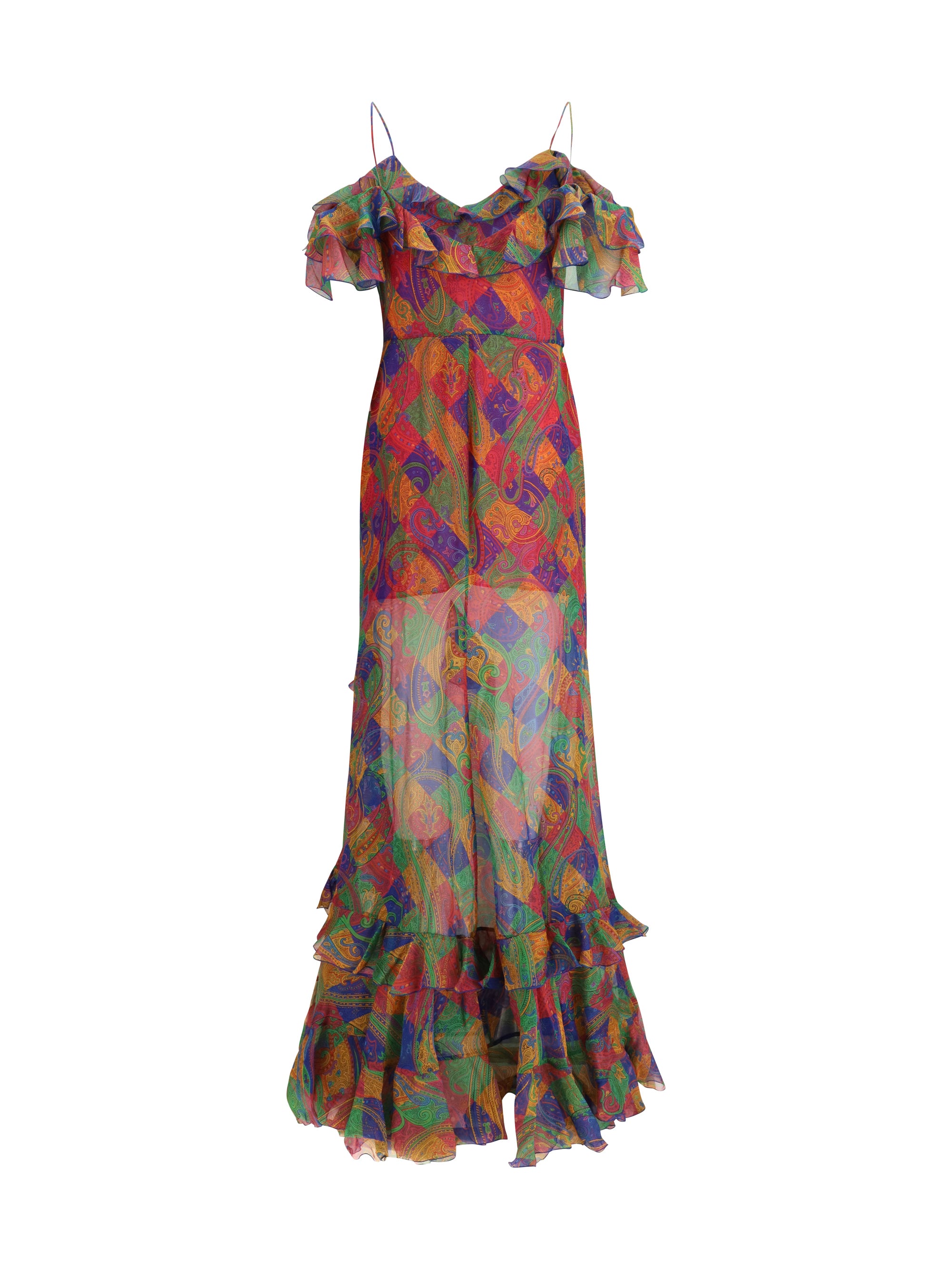 ETRO 40 long silk dress