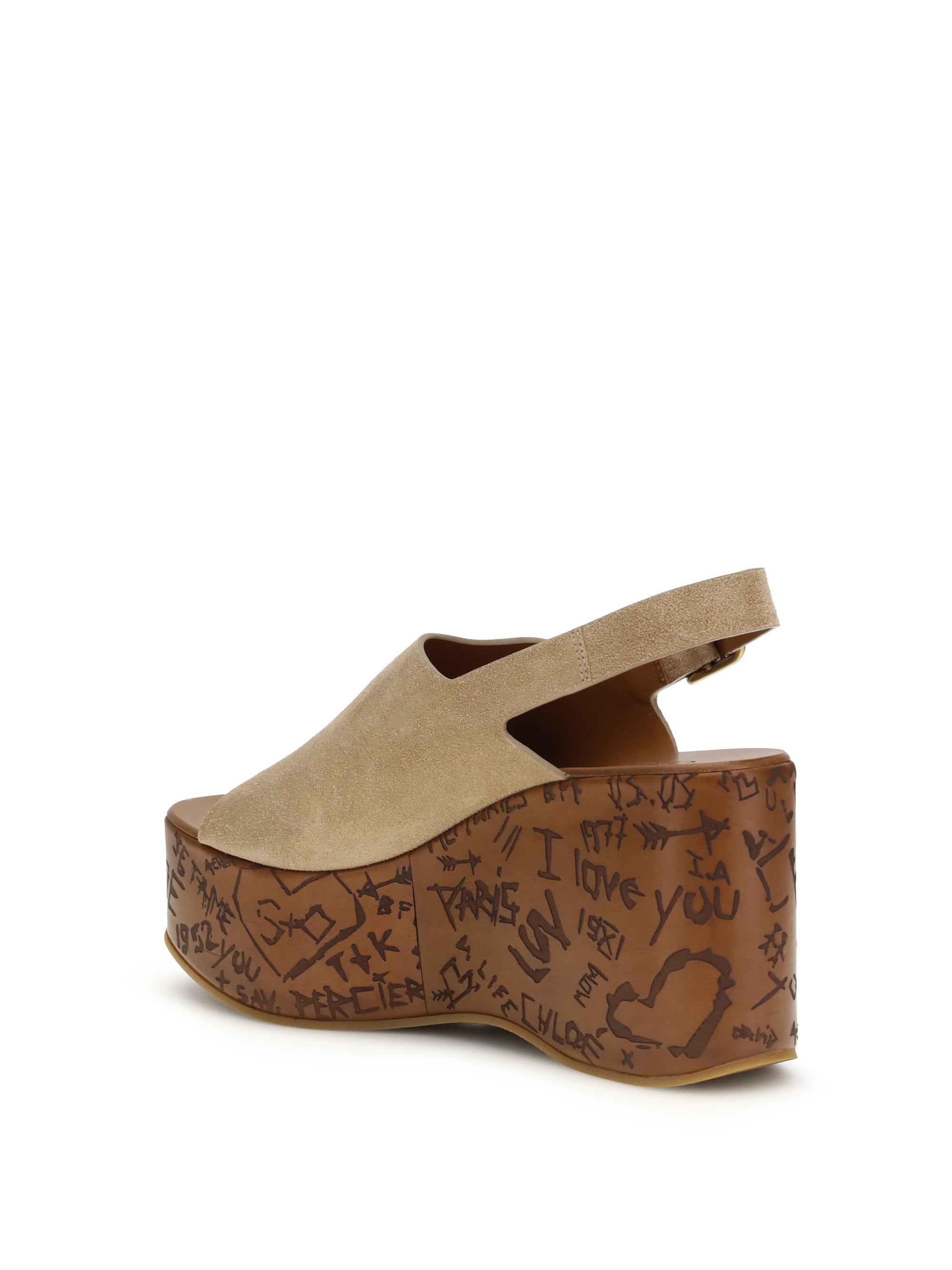 CHLOÉ 36 maxime wedge sandals