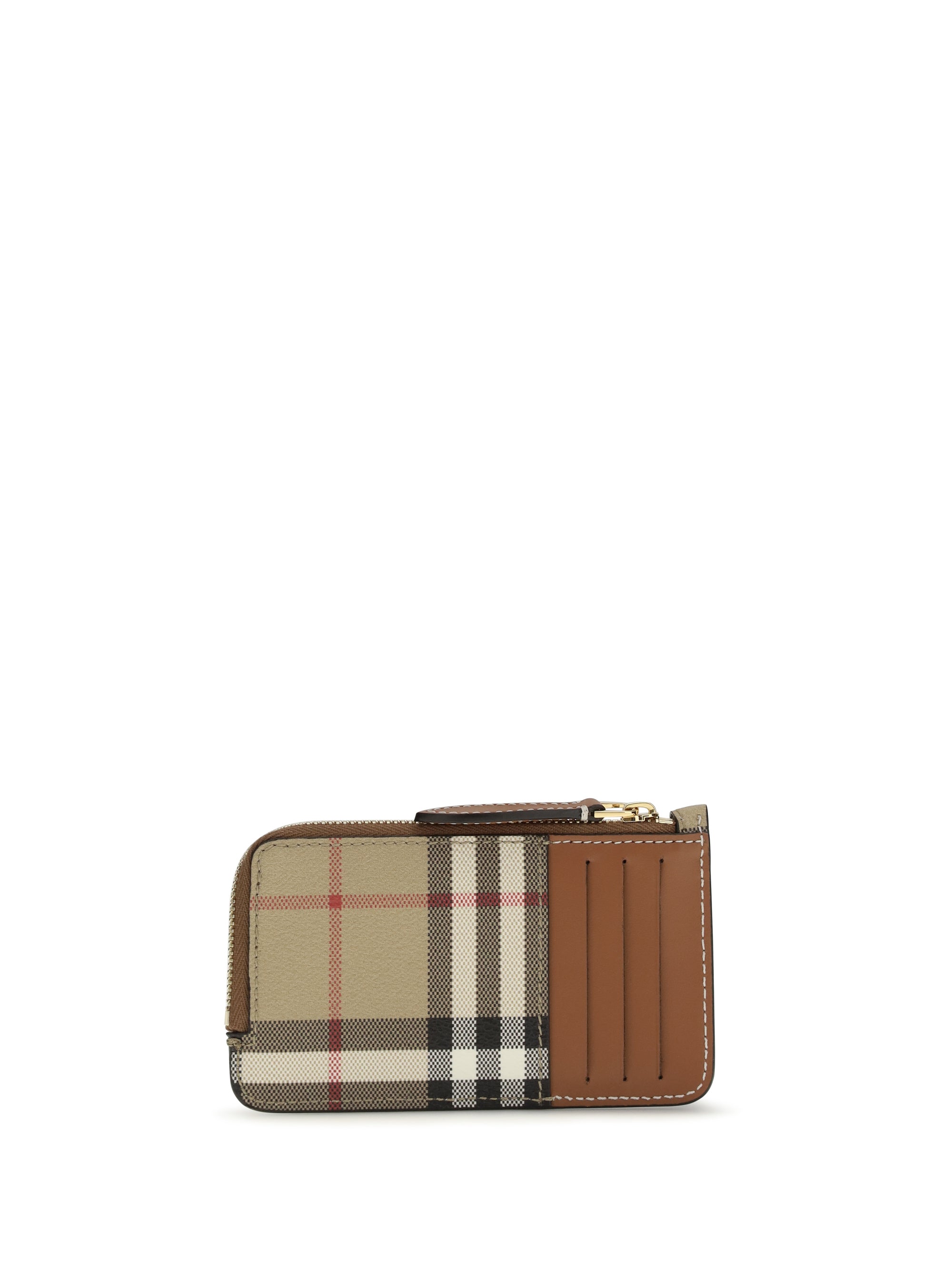 BURBERRY OS check card holder with zipper