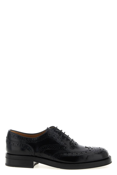 pilar lace-up shoes in brushed calf leather