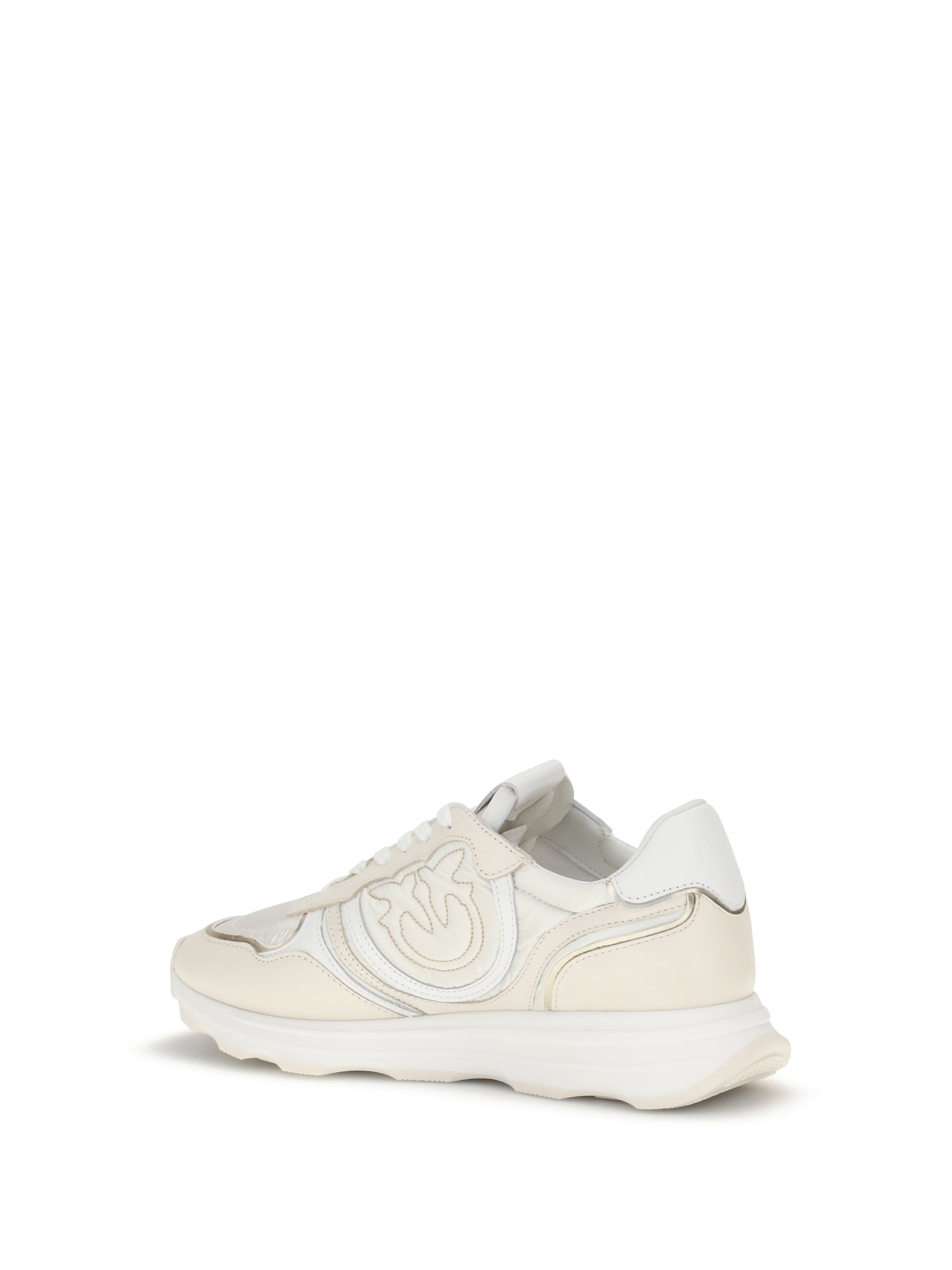 PINKO 36 suede zoe sneakers with logo