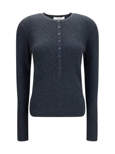 airi henley sweater in cotton and cashmere