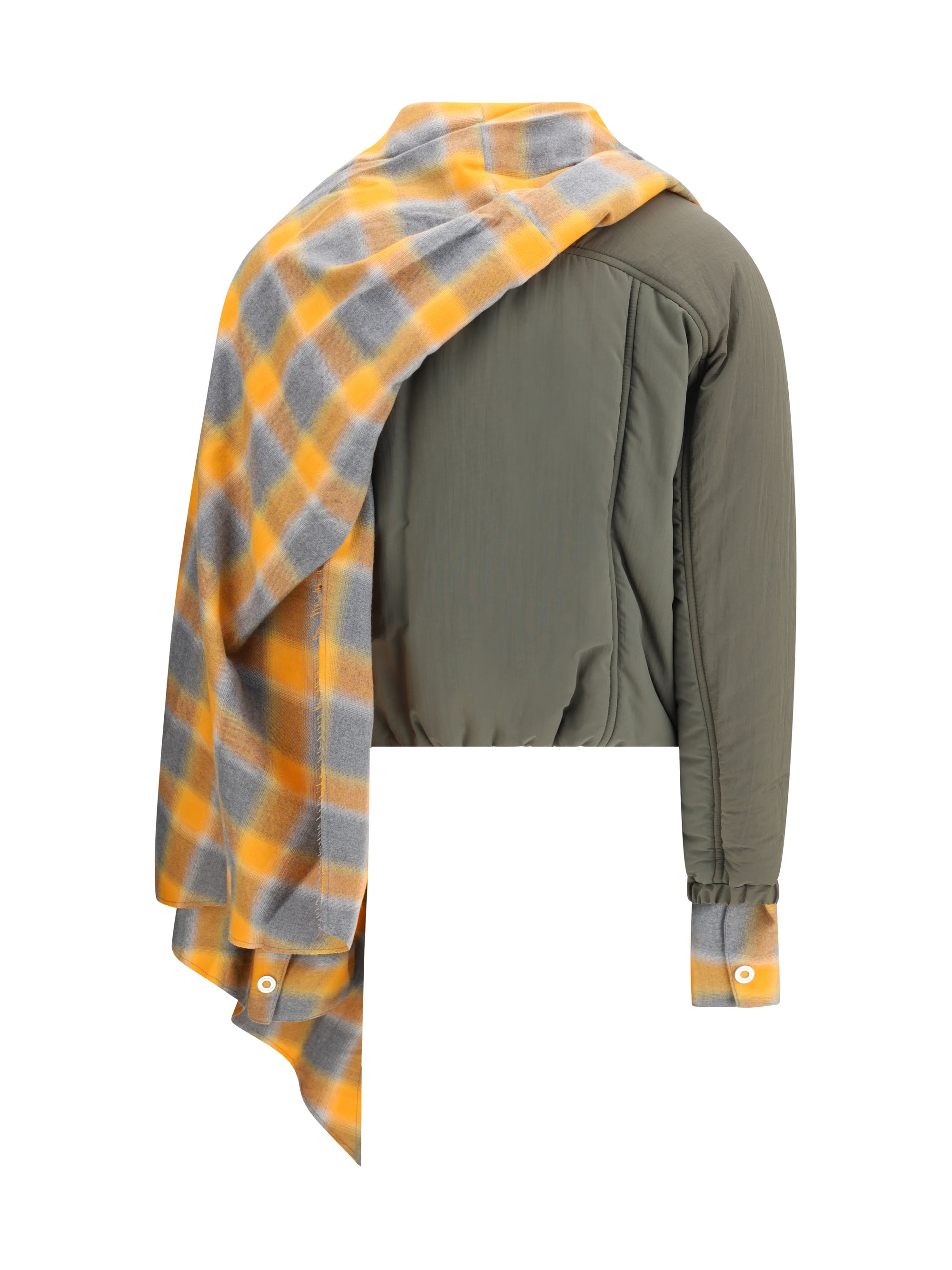 MARBELL 1 maxi-scarf puffer jacket